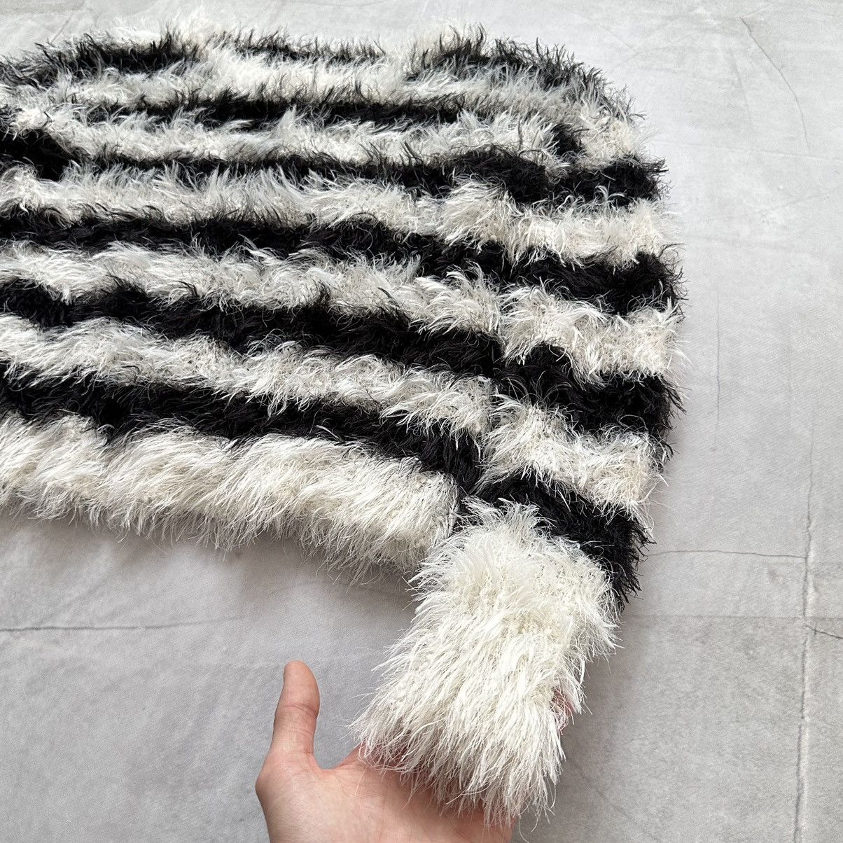 Hysteric Glamour × Undercover Crazy Fuzzy Junya Watanabe Style Striped Mohair Knit Sweater Size US XS / EU 42 / 0 - 6 Thumbnail