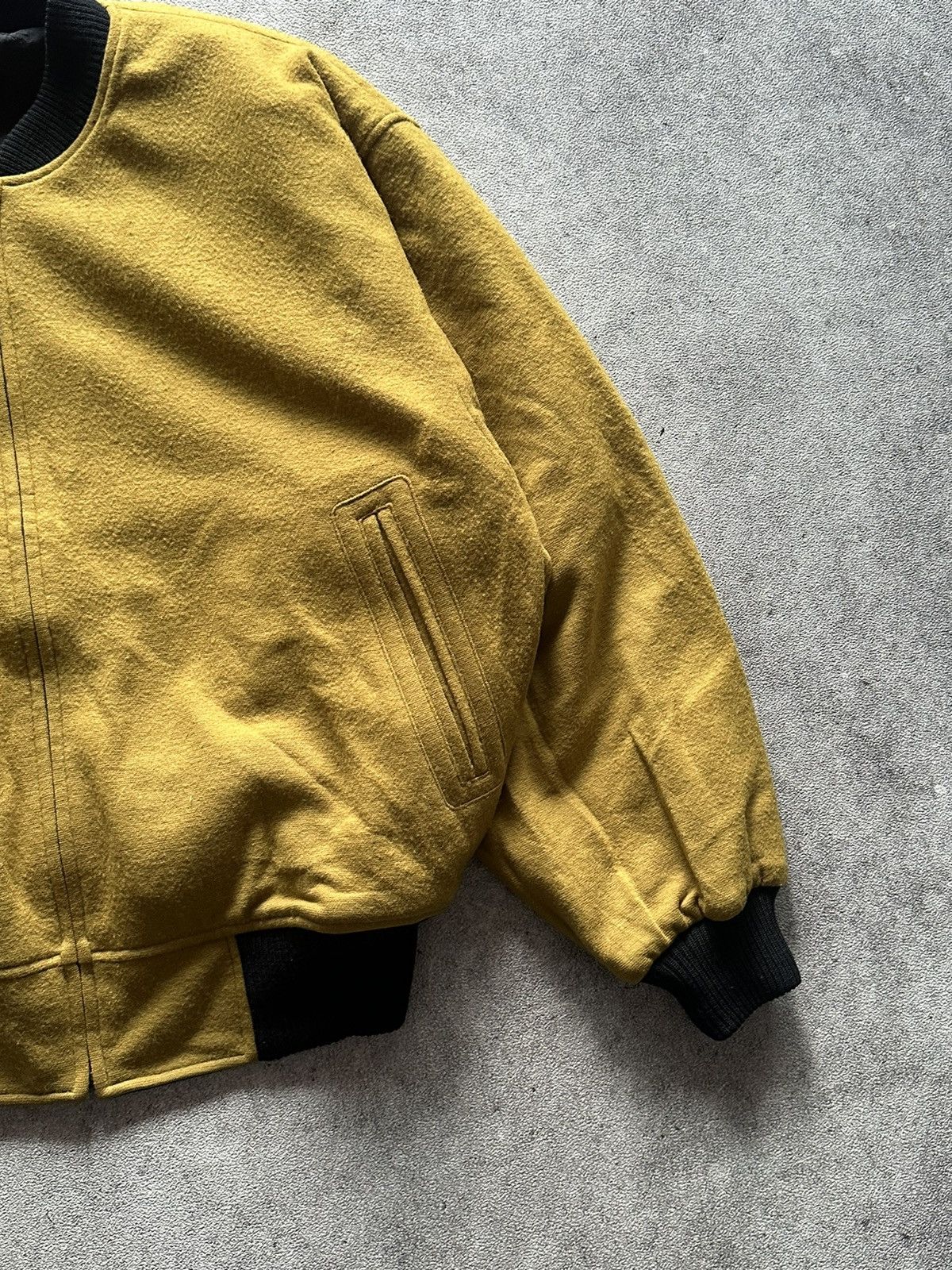 Mr. Junko 90s Japanese Mr Junko Issey Miyake Style Wool Bomber Jacket Size US L / EU 52-54 / 3 - 6 Thumbnail