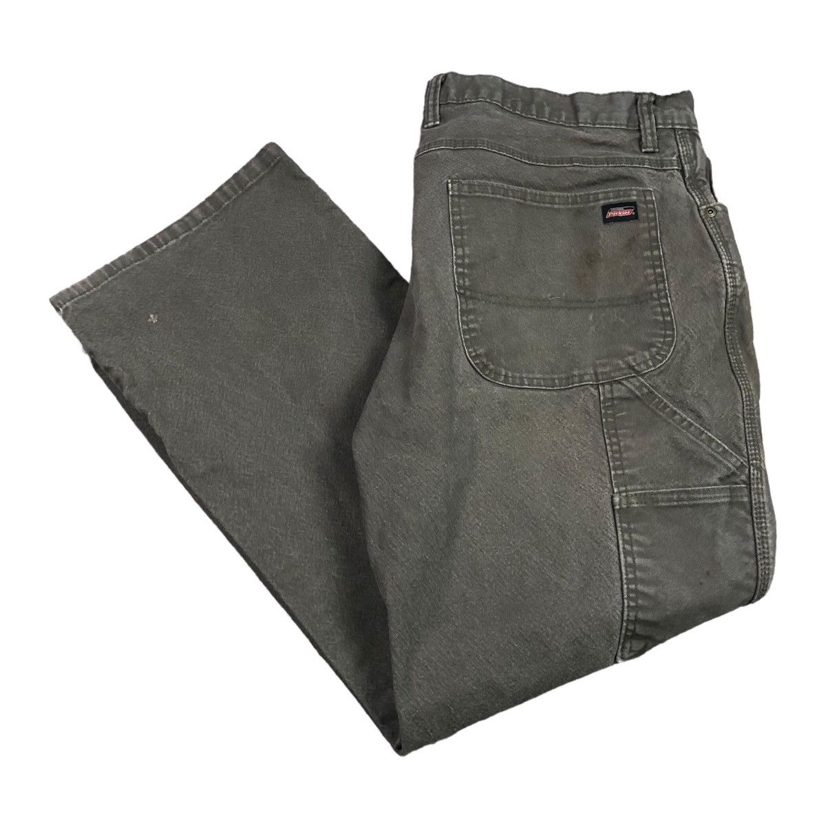 Dickies × Vintage Dickies Vintage Olive Green Stained Work Pants Men’s 38x30 Size US 38 / EU 54 - 1 Thumbnail