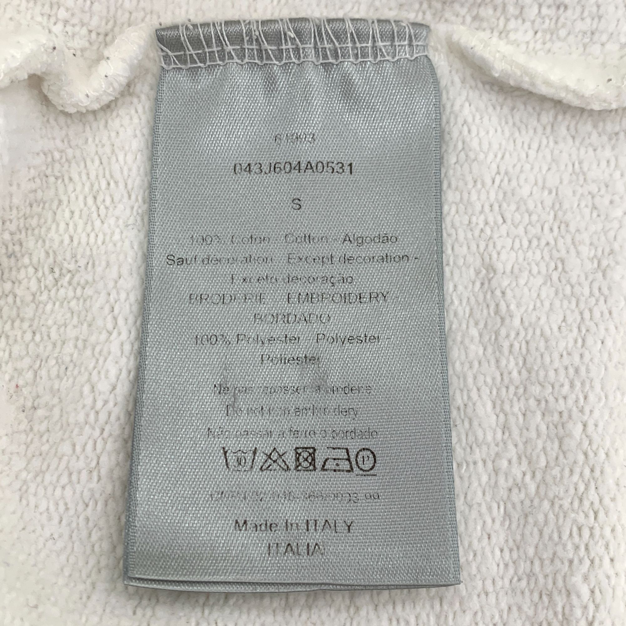 Dior Christian Dior Sweatshirt With Safety Pin Embroidery Logo Size S / US 4 / IT 40 - 7 Thumbnail