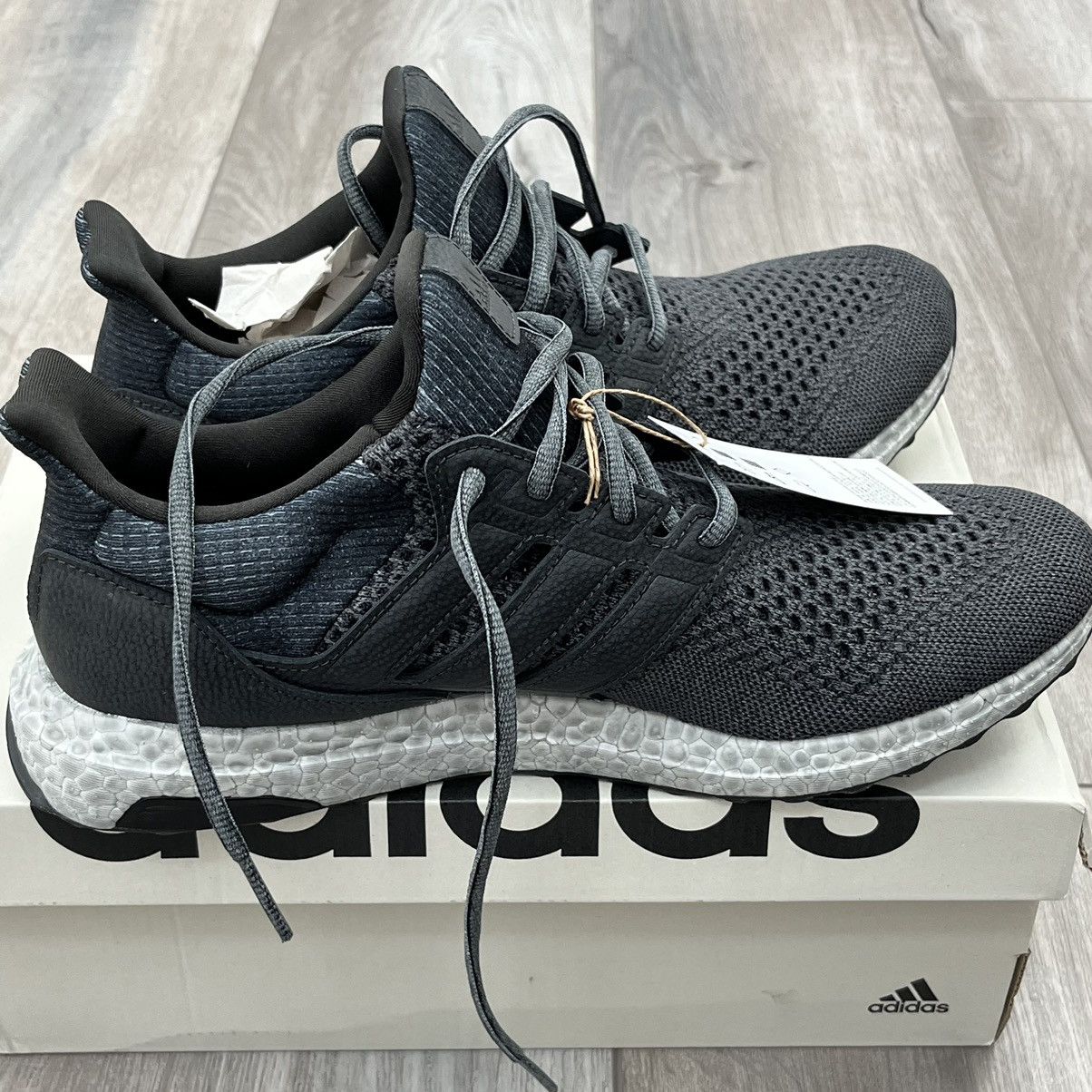 image of Adidas Ultraboost 1.0 Carbon Shoes in Black, Men's (Size 9.5)