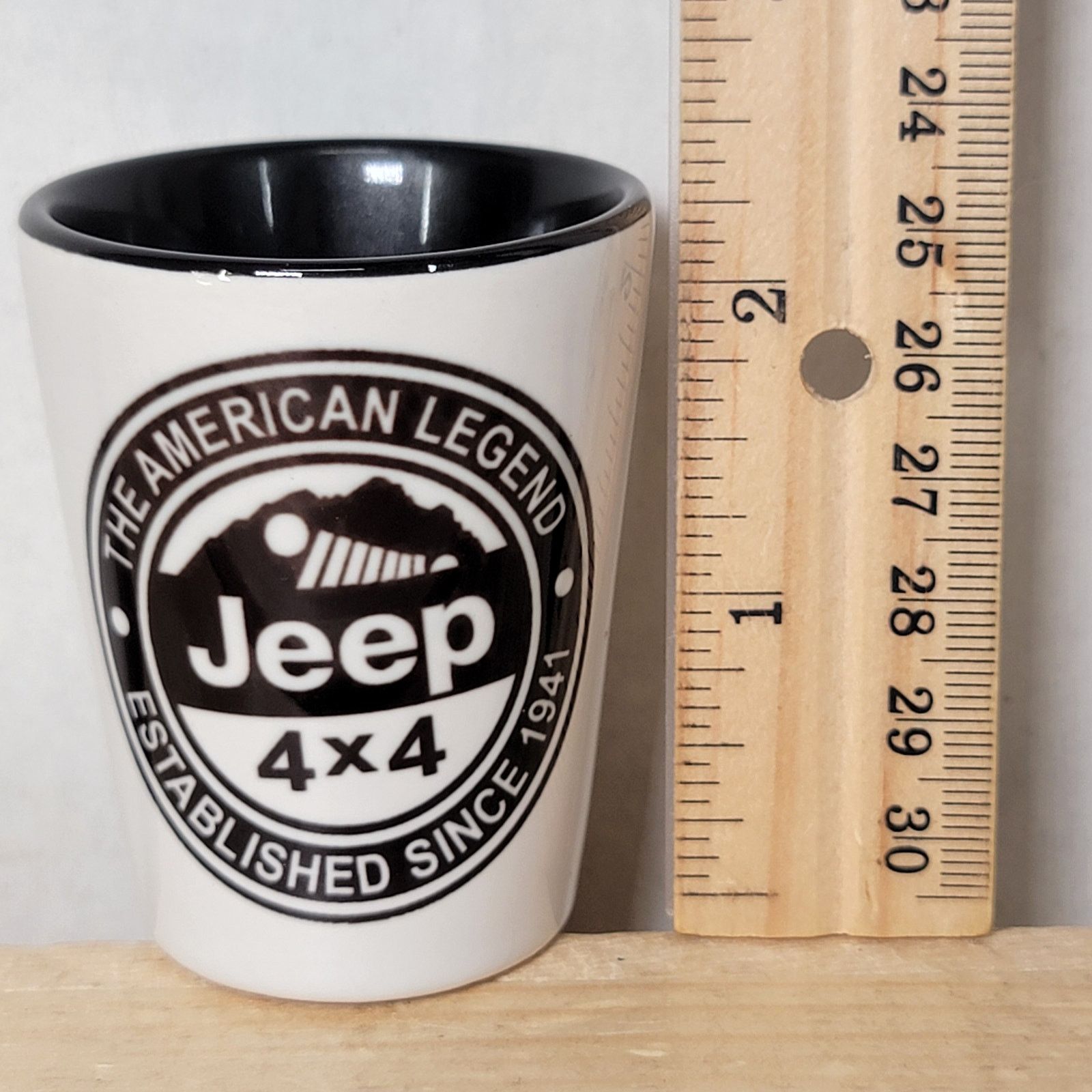 Jeep Jeep 4X4 B&W Ceramic Shot Glass Size ONE SIZE - 5 Thumbnail