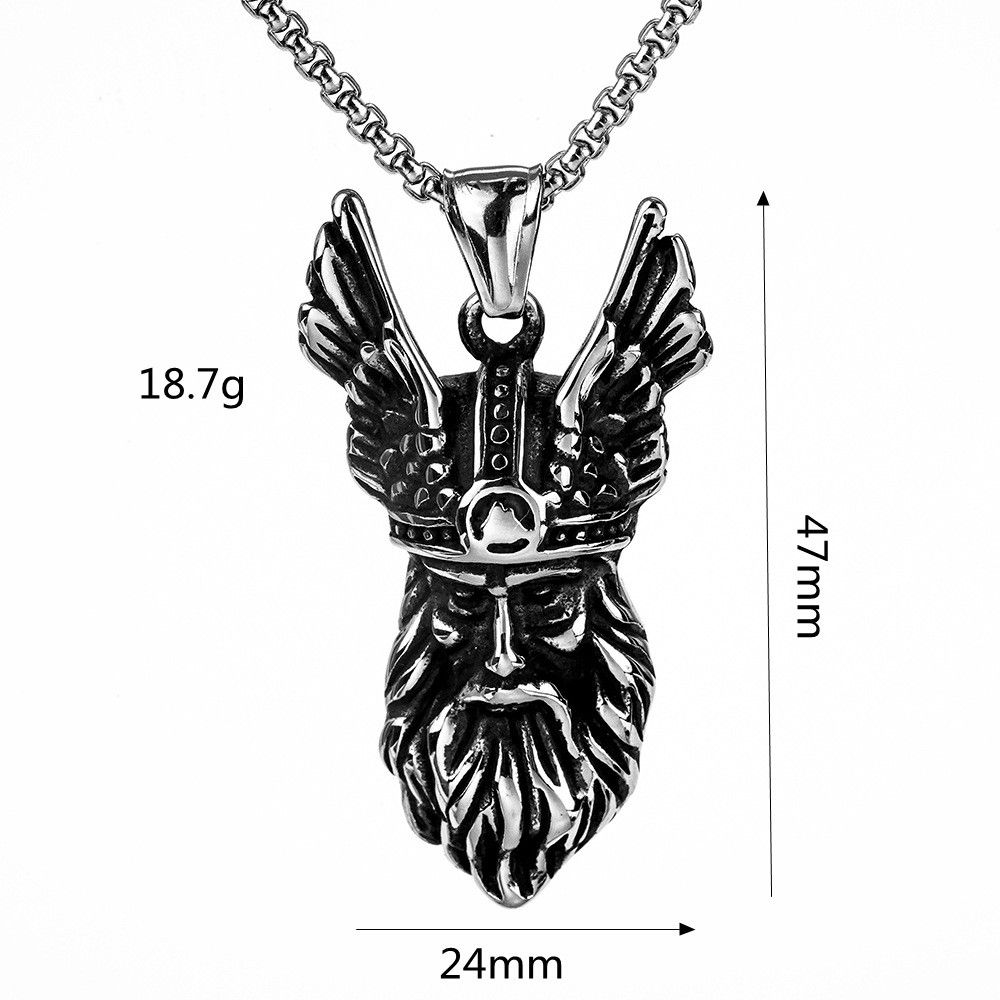 Jewelry Viking Portrait Necklace Size ONE SIZE - 6 Thumbnail