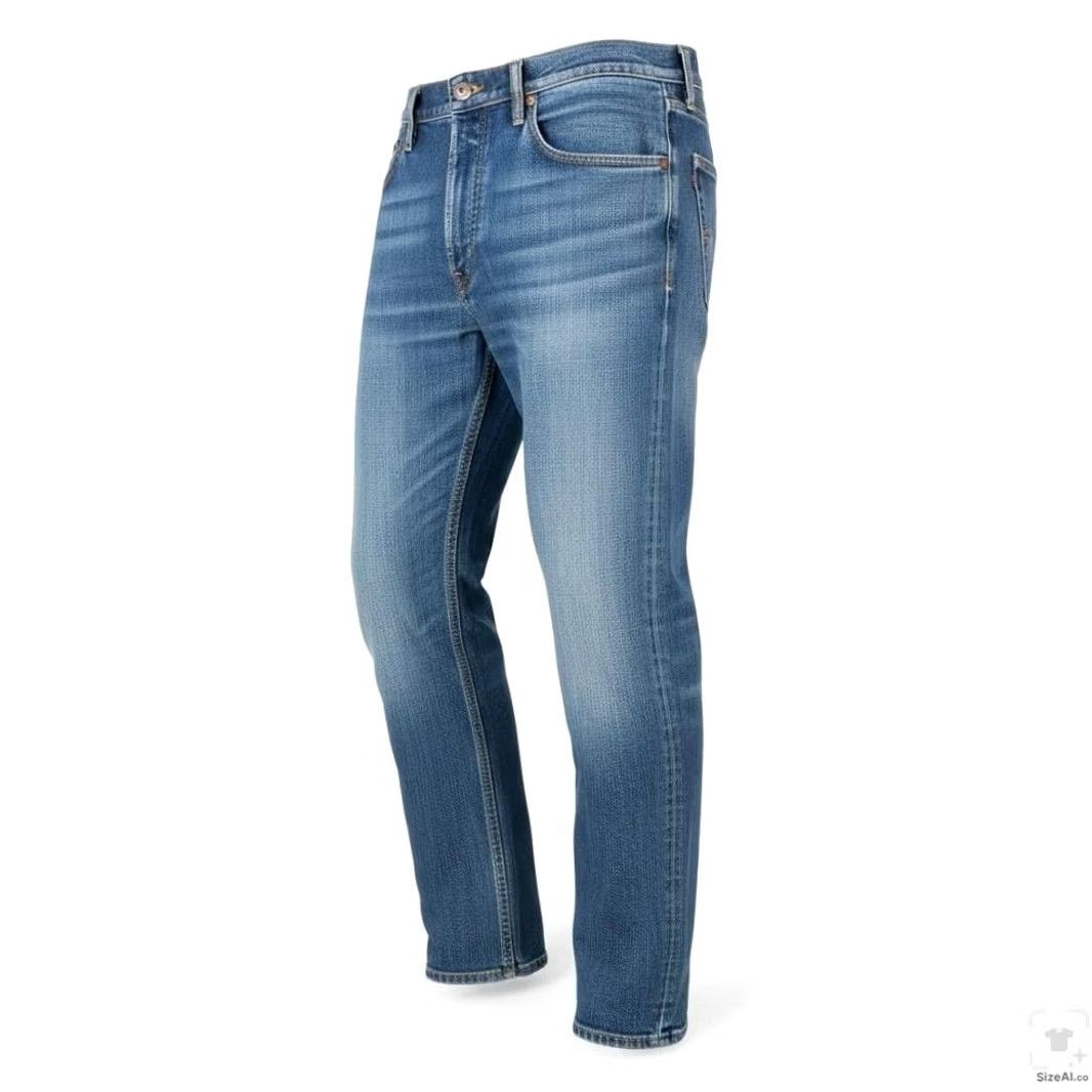 Levi's Levis 505 Jeans Mens 36x30 Blue Light Wash Straight Denim Zip Fly Regular Fit Size US 36 / EU 52 - 2 Thumbnail