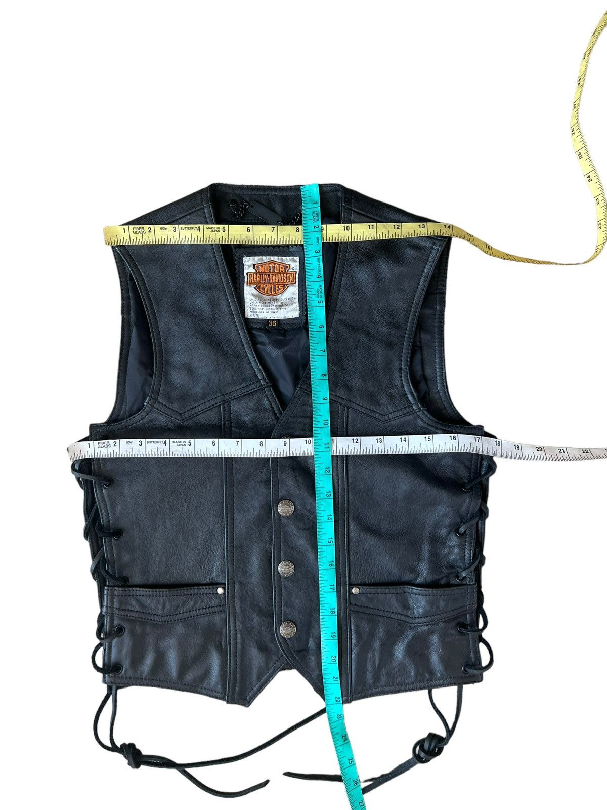 Harley Davidson VTG Harley Davidson Screamin’ Eagle Side Lace Leather Vest Size US S / EU 44-46 / 1 - 3 Thumbnail