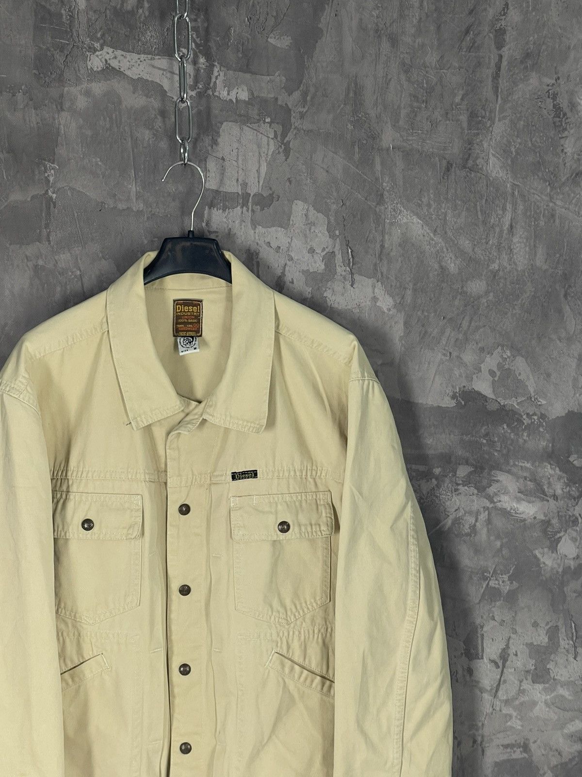 Diesel × Vintage Diesel Industry Detroit Workwear Denim Jacket Vintage 90s Size US M / EU 48-50 / 2 - 4 Thumbnail