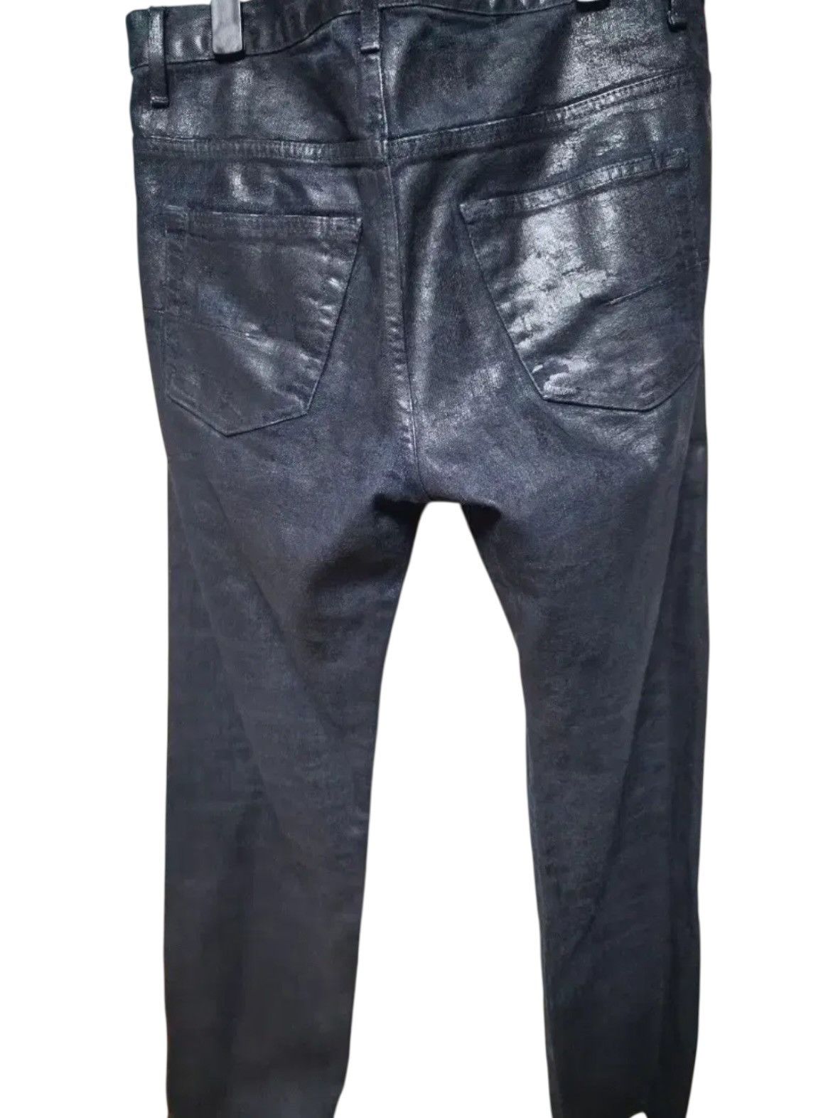 Dior *rare* Dior Homme Hedi Slimane Navy Coated Jean Size US 32 / EU 48 - 3 Thumbnail