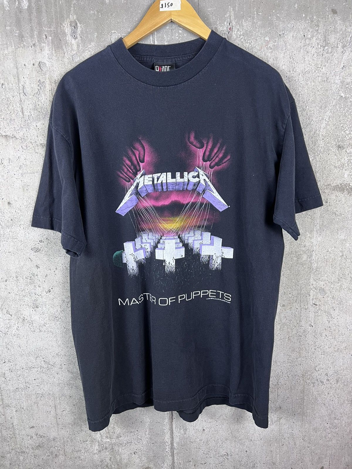 image of Band Tees x Metallica 90's Metallica Master Of Puppets in Black, Men's (Size XL)