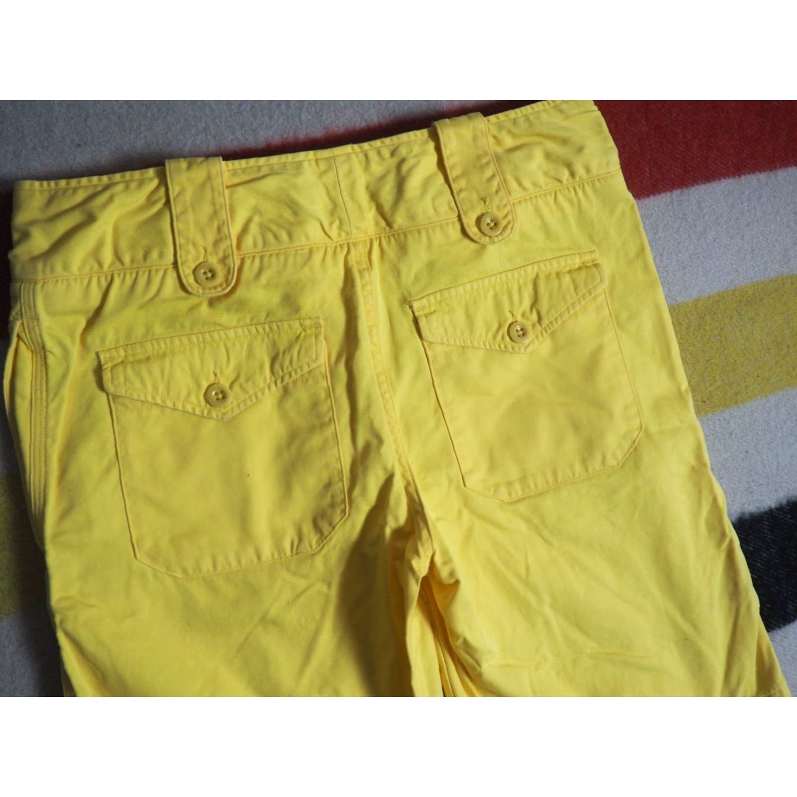 Polo Ralph Lauren VTG Polo Ralph Lauren Sport Shorts Yellow Cotton 34W 8 Womens 2000s Casual Size 30" / US 8 / IT 44 - 8 Thumbnail
