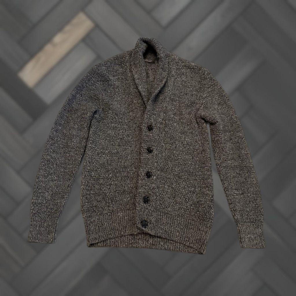 Zara Zara Man Sweater Cardigan Mens M Gray Shawl Collar Button Front Wool Blend Knit Wool Acrylic | Pockets | Regular Size Type | Brand: Zara Size US M / EU 48-50 / 2 - 1 Thumbnail