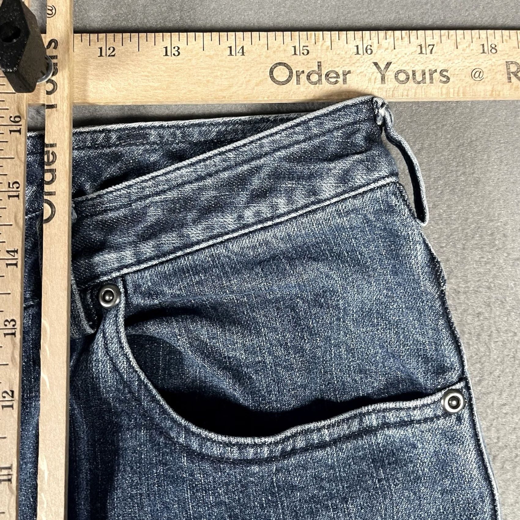 Duluth Trading Company Duluth Trading Company Jeans Womens 12x32 Blue Medium Wash Denim Bootcut Cowgirl Size 34" / US 12 / IT 48 - 6 Thumbnail