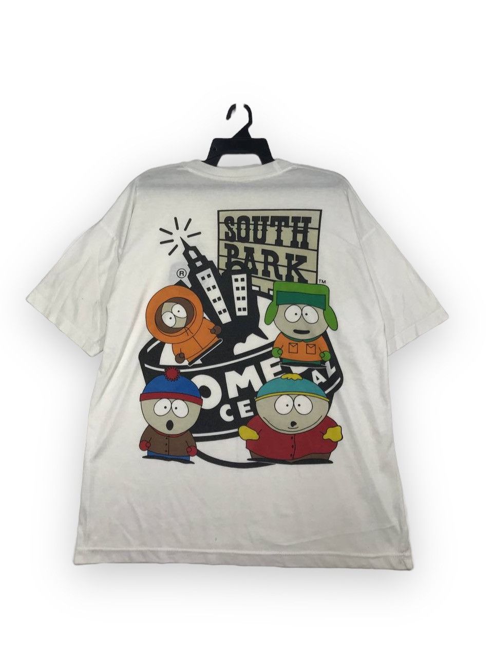 image of Movie x Vintage South Park Comedy Central in White, Men's (Size XL)