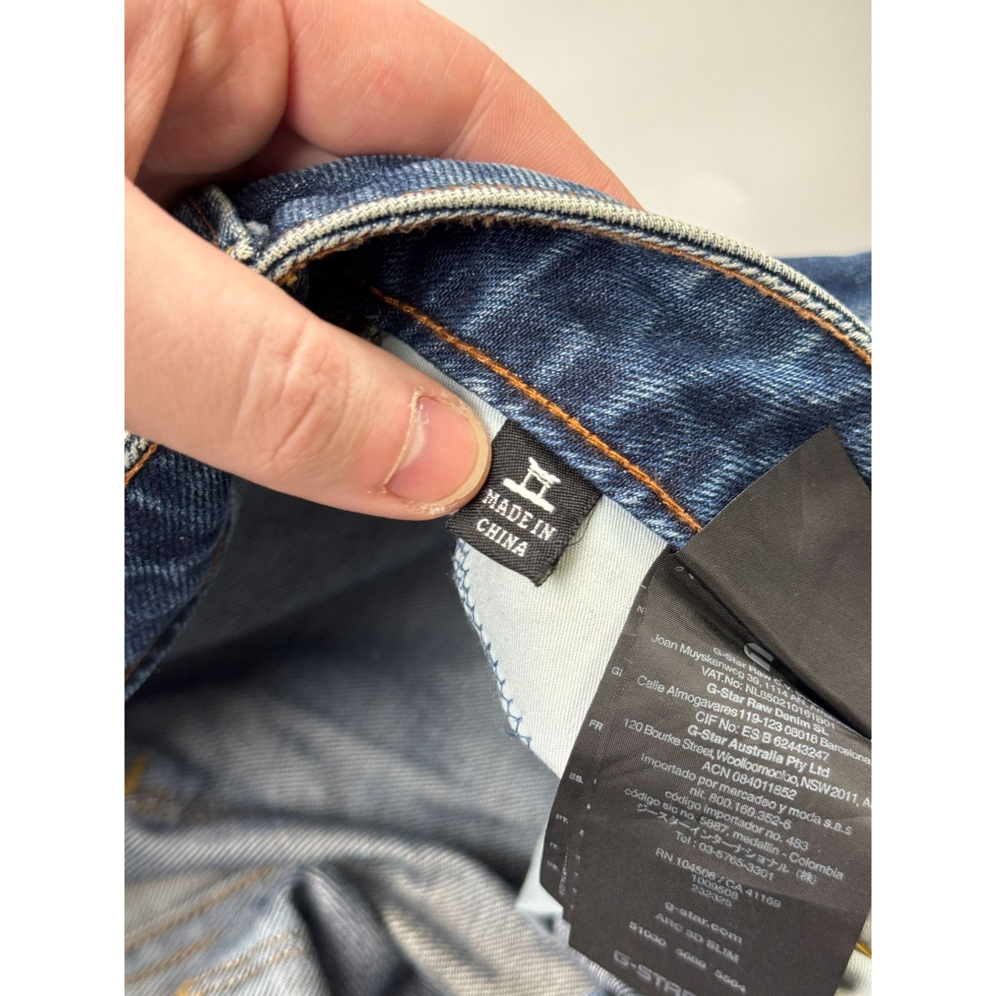 G-Star G-Star Raw Arc 3D Slim Denim Jeans Pants (Y1188) Size US 31 - 10 Thumbnail
