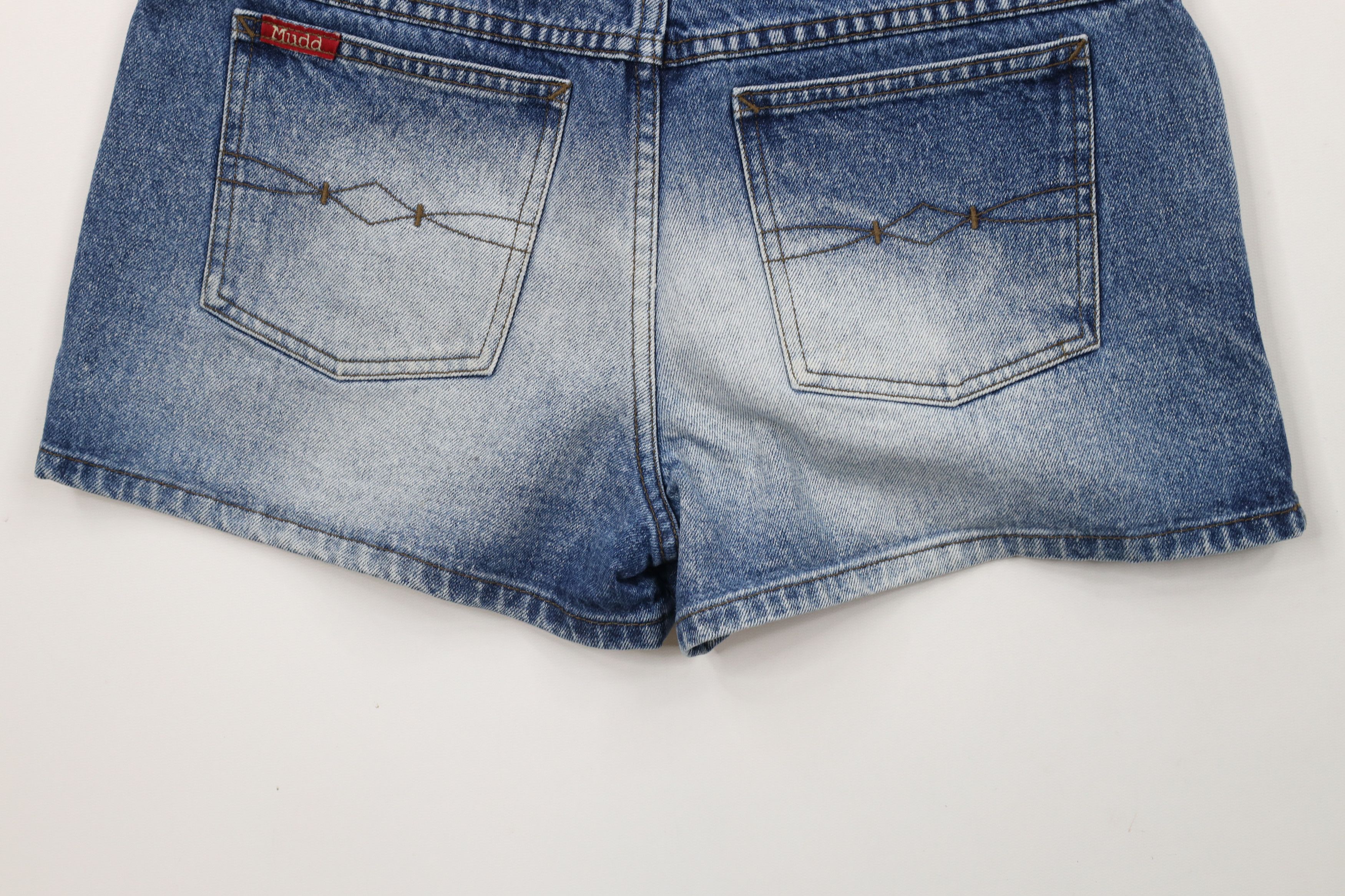 Vintage Vintage Y2K Mudd Jeans Denim Jean Shorts Jorts Blue Size 32" / US 10 / IT 46 - 10 Thumbnail