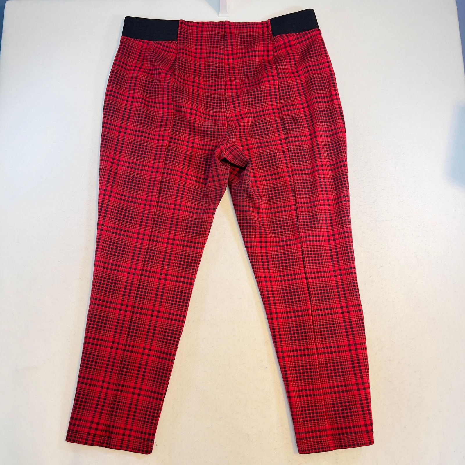 Other Terra & Sky Stretch Pullon Pant Ankle Woman's 1X Red Black Size 36" / US 14 / IT 50 - 3 Thumbnail