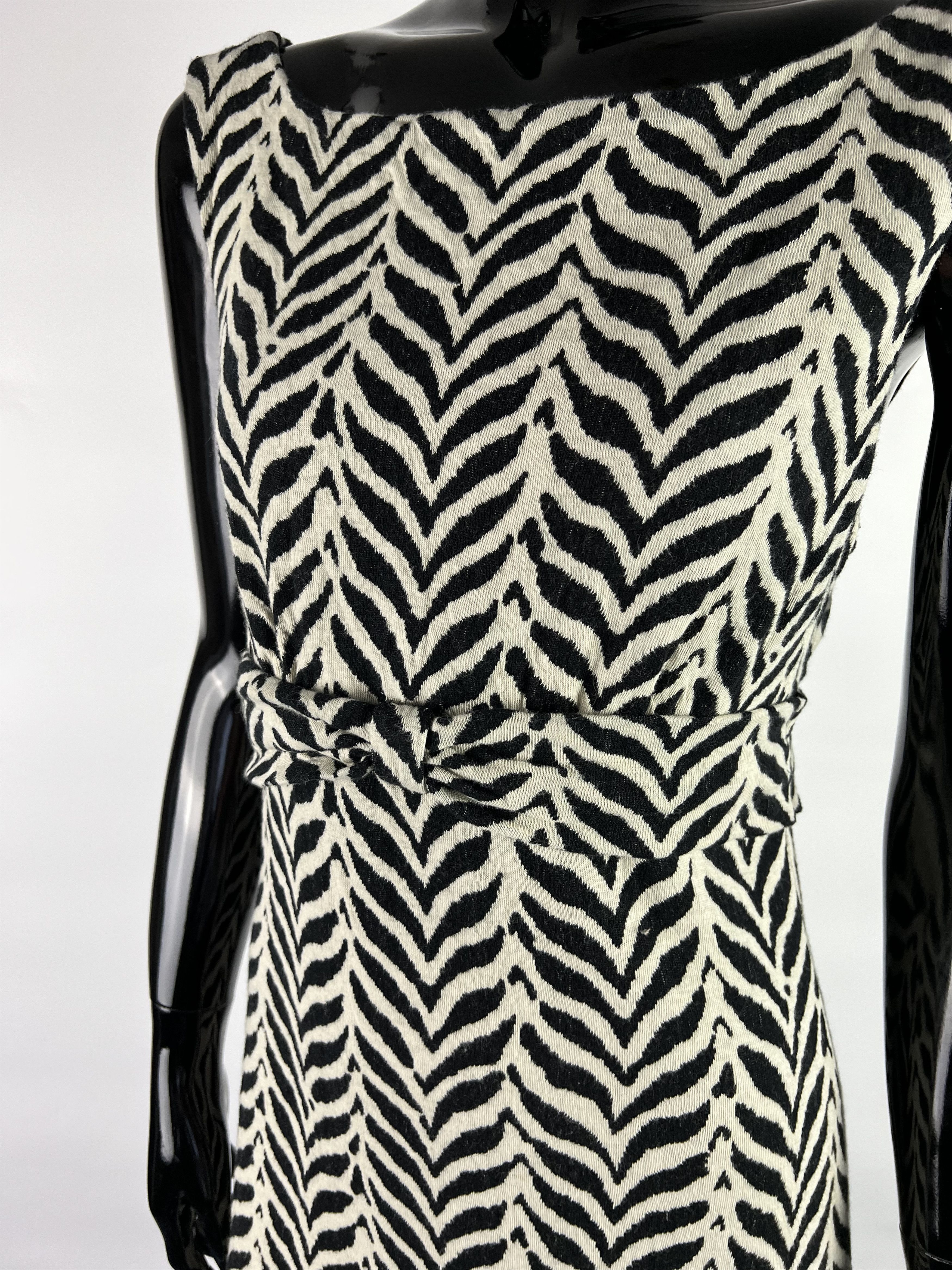 Diane von Furstenberg × Vintage VTG Diane Von Furstenberg Cotton Sleeveless Belted Dress US6 Size M / US 6-8 / IT 42-44 - 4 Thumbnail