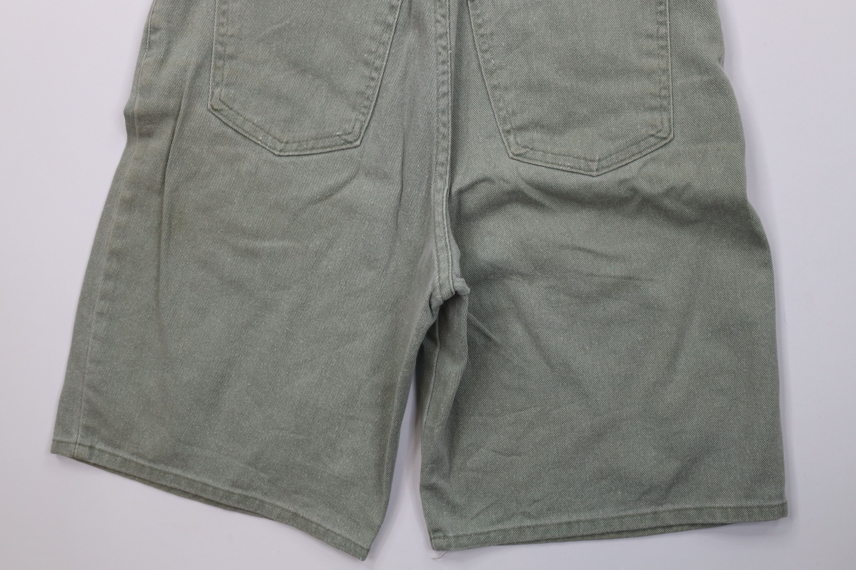 Vintage Vintage 90s Streetwear Fit Denim Jean Shorts Green USA Size 28" / US 6 / IT 42 - 10 Thumbnail
