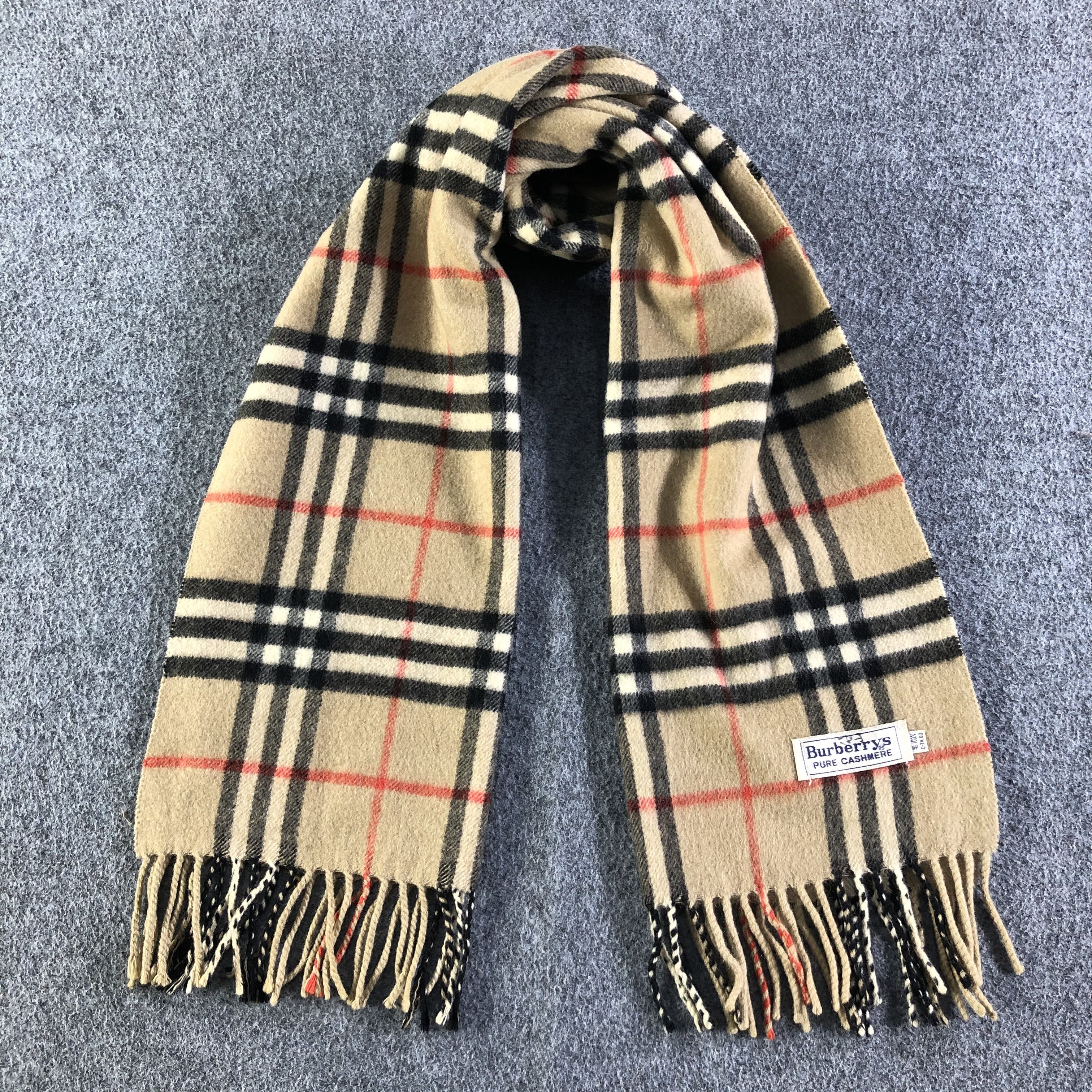 Burberry Burberry Cashmere Scarf / Muffler / Neckwear P305 Size ONE SIZE - 1 Thumbnail