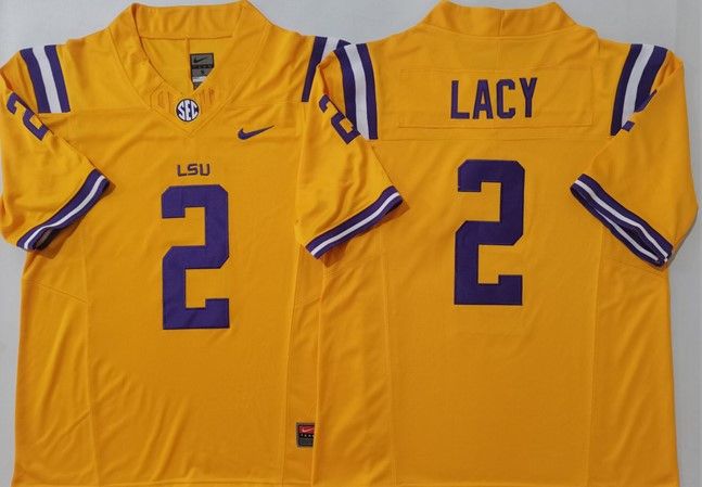 Other Men's LSU Tigers #2 Kyren Lacy Yellow Jersey Size US S / EU 44-46 / 1 - 1 Thumbnail