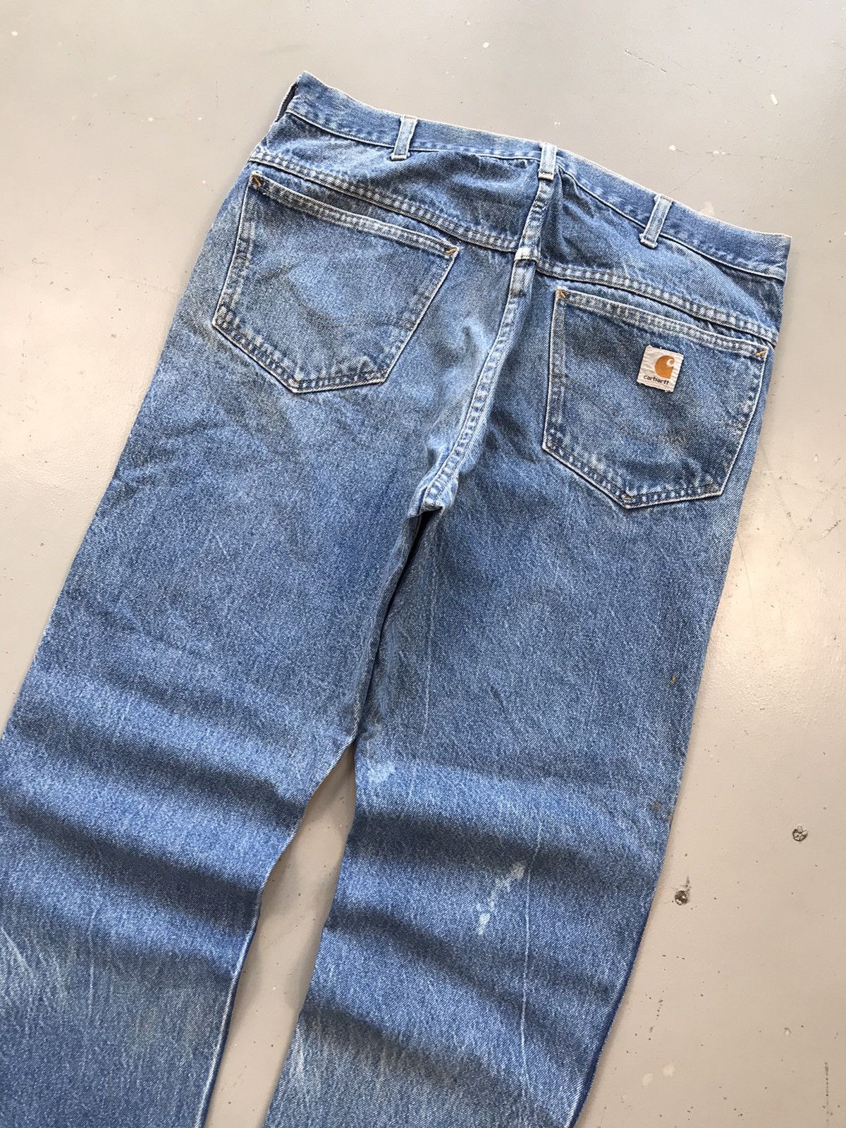 Carhartt × Vintage Vintage Carhartt b136 DST carpenter denim Size US 38 / EU 54 - 12 Thumbnail