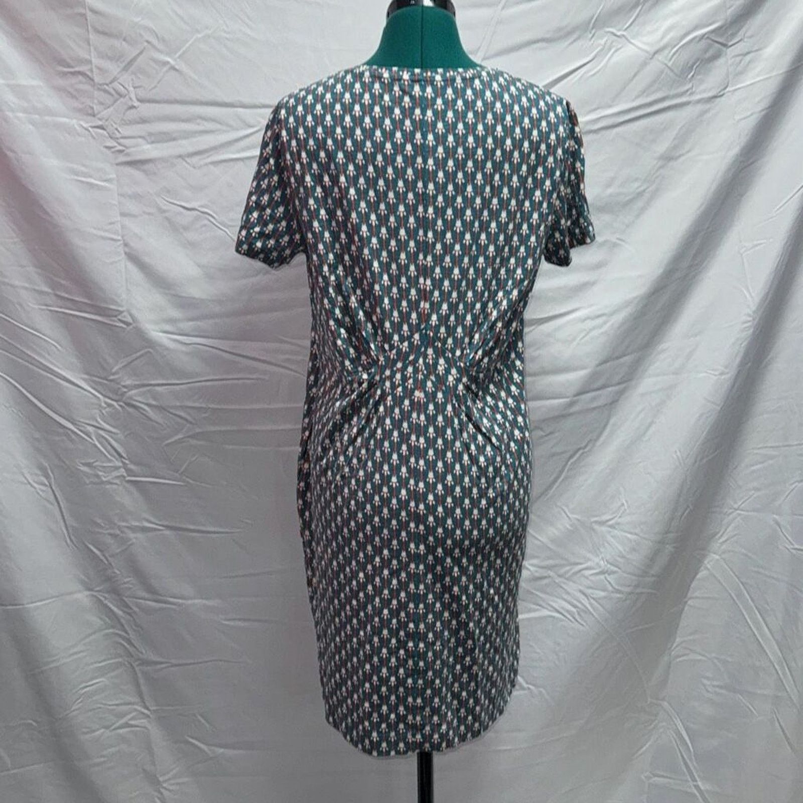 Duluth Trading Company Duluth Trading Co. Orange and Teal T-Shirt Dress | Sz M Size M / US 6-8 / IT 42-44 - 6 Thumbnail