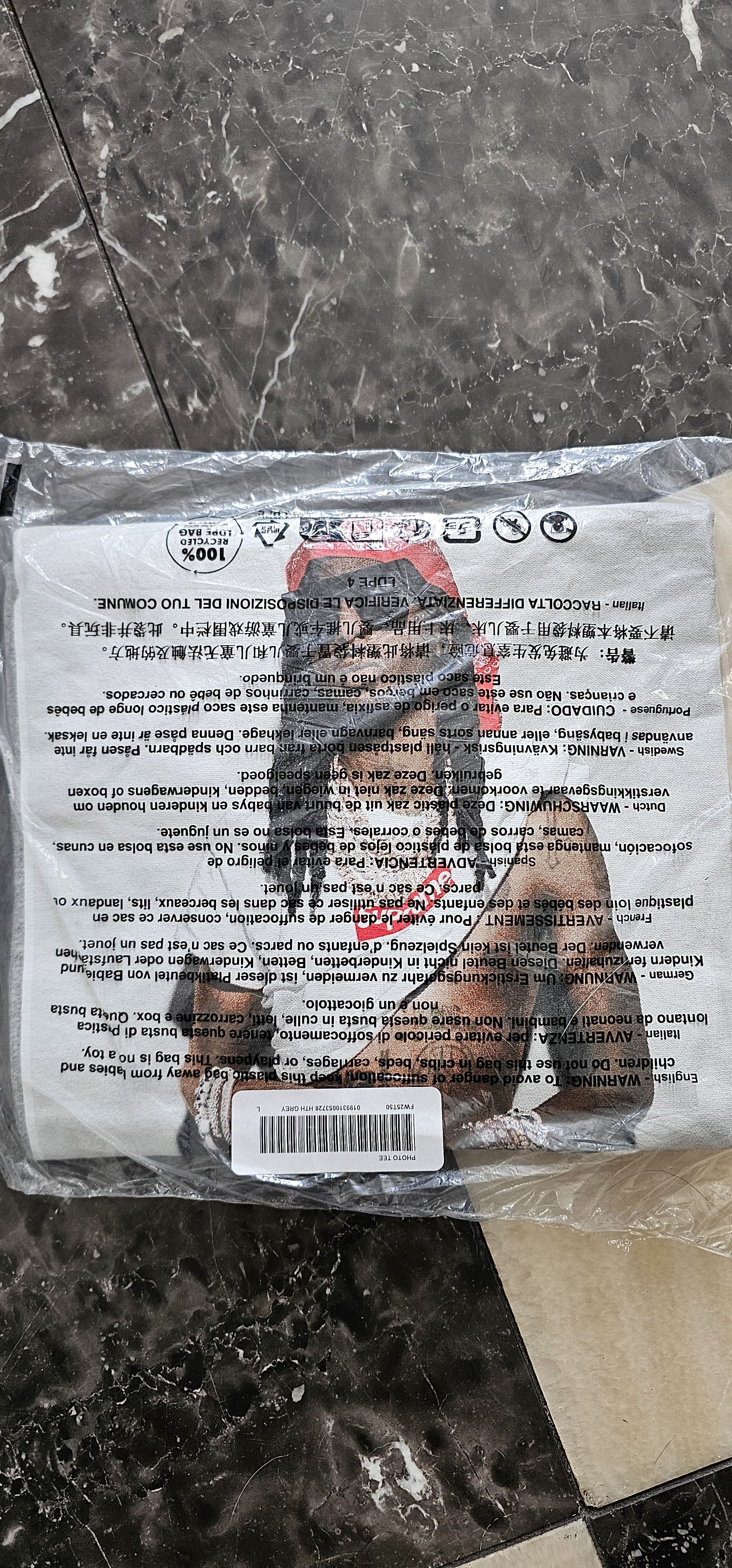 Supreme New Supreme Playboi Carti Tee - Heather Grey Size US L / EU 52-54 / 3 - 1 Thumbnail
