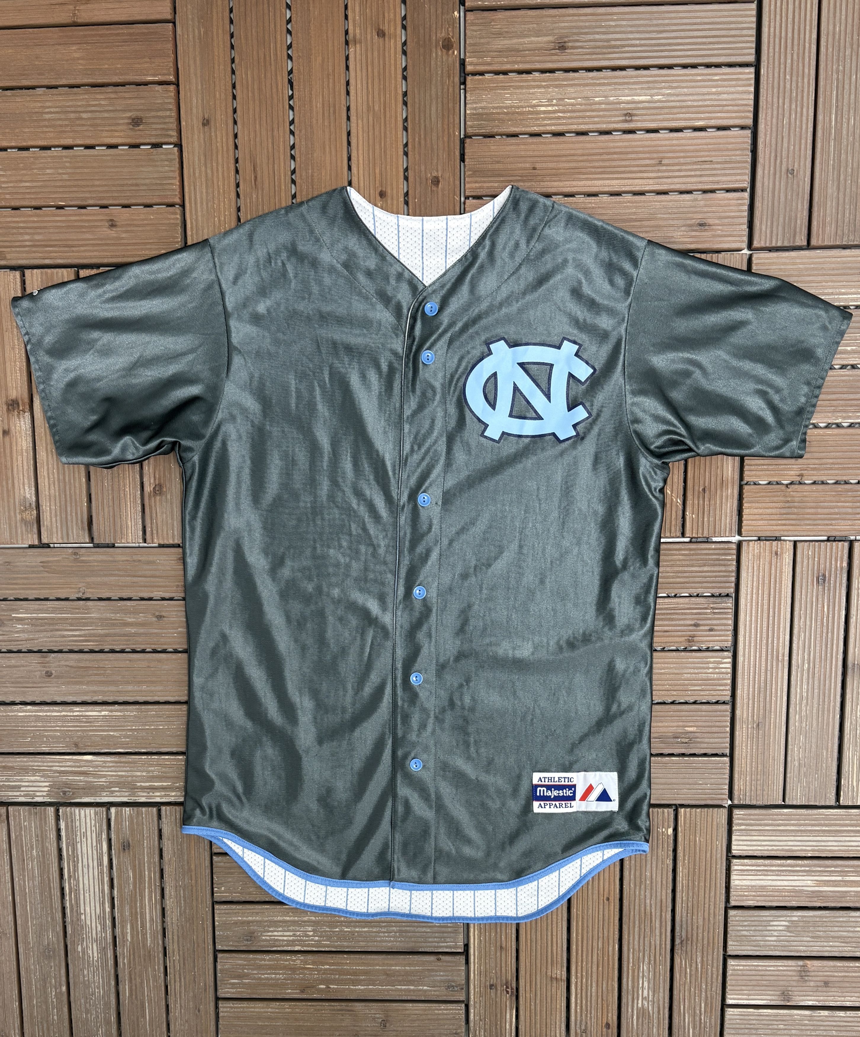 Majestic × Vintage North Carolina Tar Heels Vintage Reversible Baseball Jersey Size US L / EU 52-54 / 3 - 4 Thumbnail
