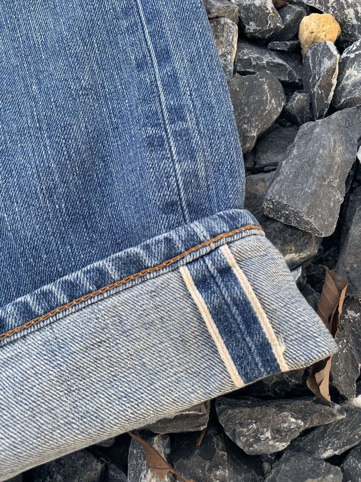 Japanese Brand VINTAGE EDWIN SELVEDGE 505 SELVEDGE DISTRESSED DENIM Size US 33 - 14 Thumbnail