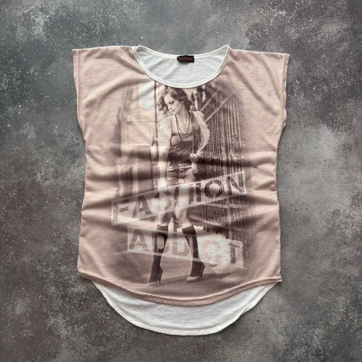 20471120 × Japanese Brand × Vintage Super Sexy Vintage Y2K T-Shirt Size M / US 6-8 / IT 42-44 - 2 Thumbnail