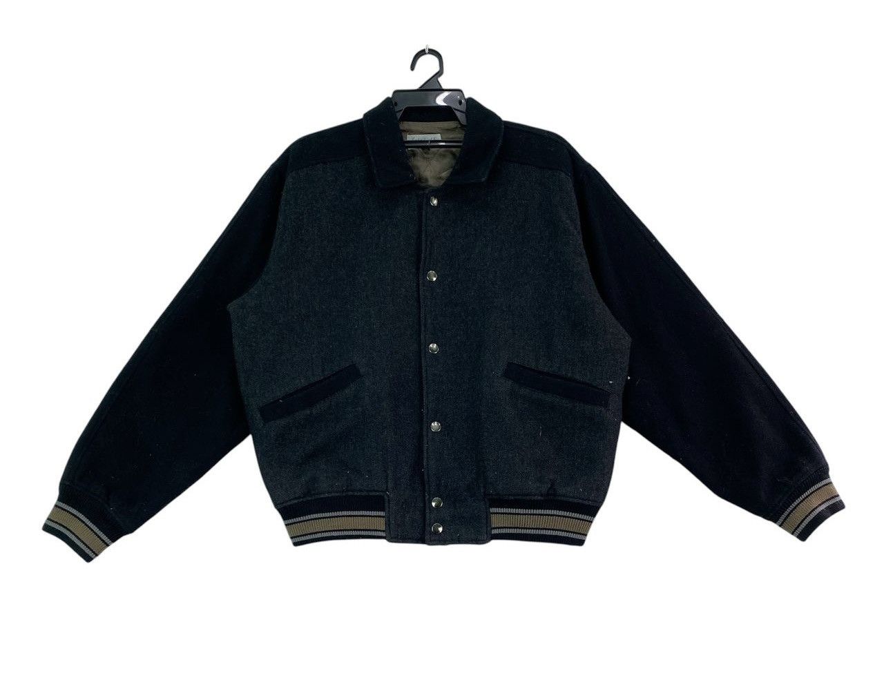 Johnbull Vtg 90s Johnbull Zozou varsity jacket leather sleeves Size US L / EU 52-54 / 3 - 2 Thumbnail