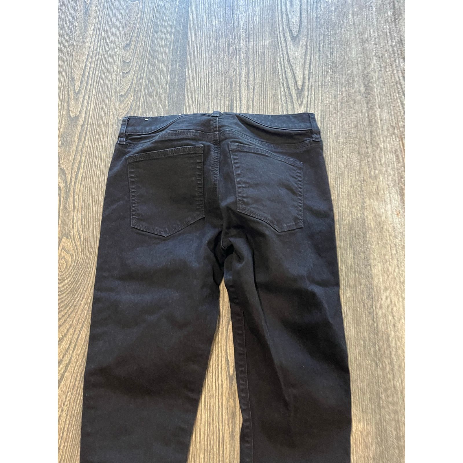 Loft LOFT Modern Skinny Jeans Mid Rise Denim Black Size 27/4 Size 27" / US 4 / IT 40 - 12 Thumbnail