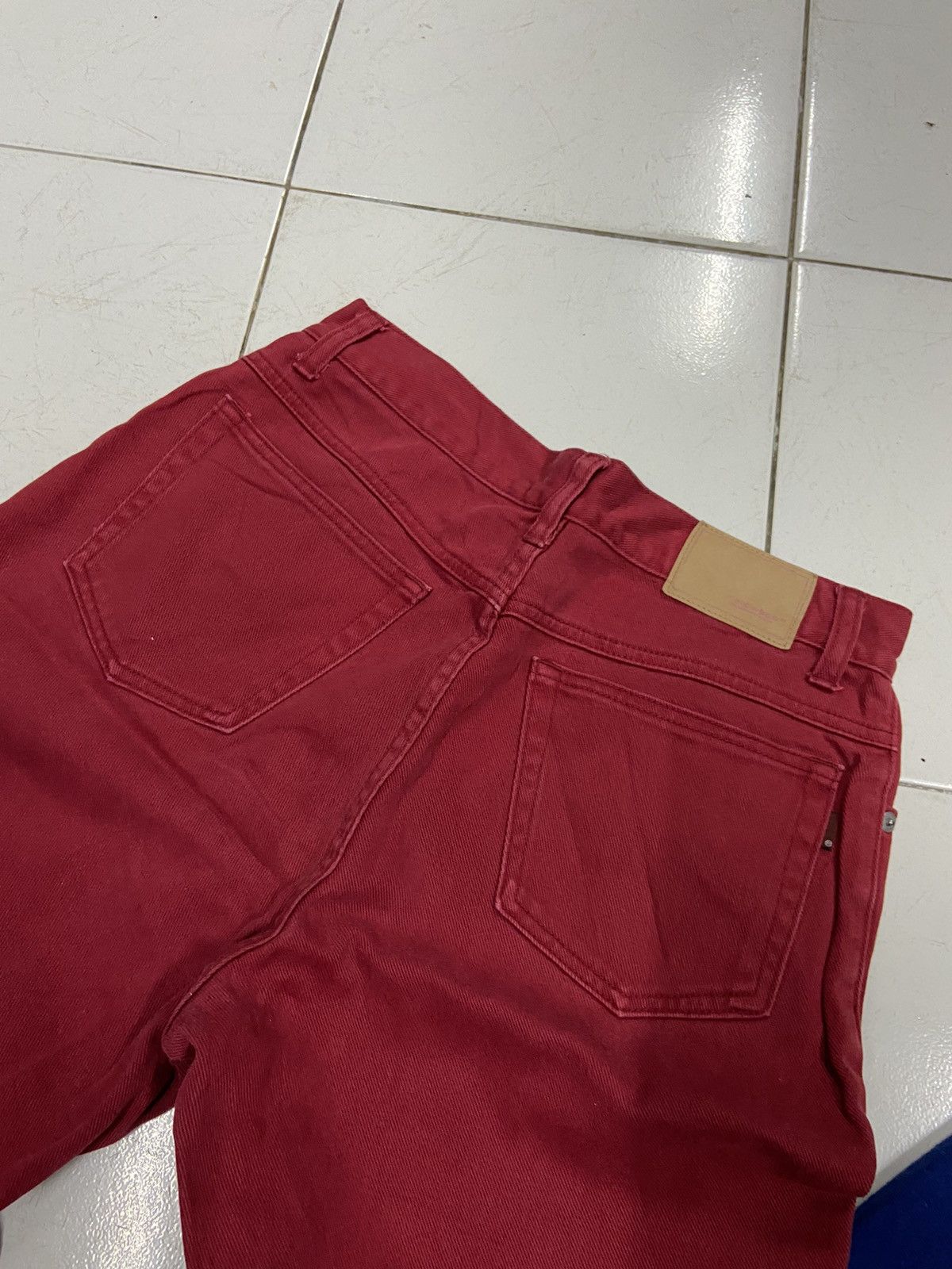 Japanese Brand MELLOWBOB INPRESSIONIST FASHION RED JEANS Size US 28 / EU 44 - 8 Thumbnail
