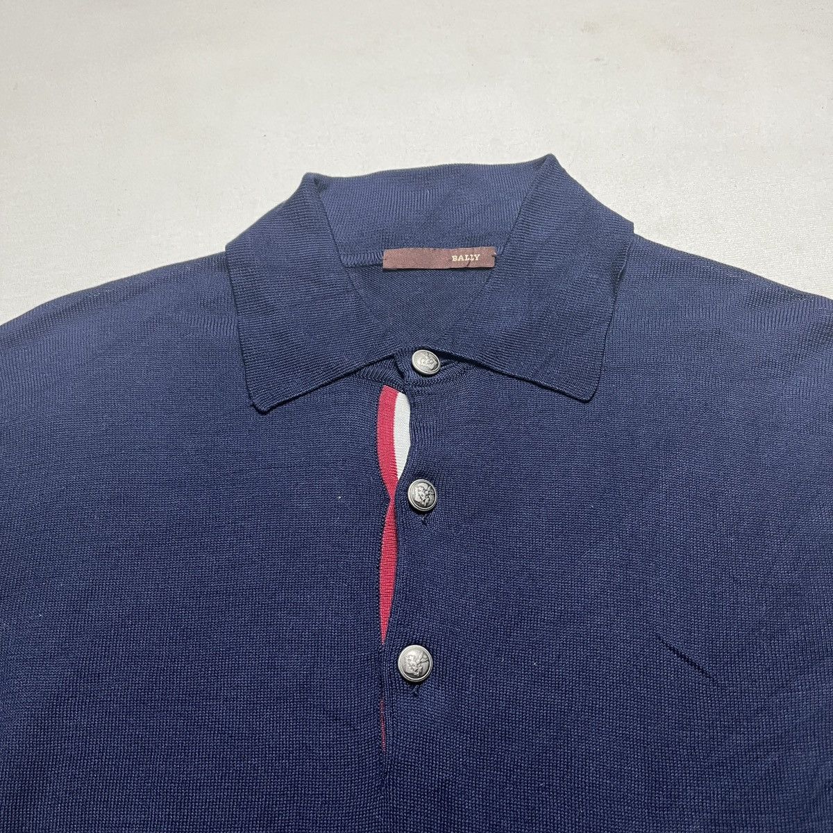 Bally Bally knit poloshirt Size US L / EU 52-54 / 3 - 2 Thumbnail