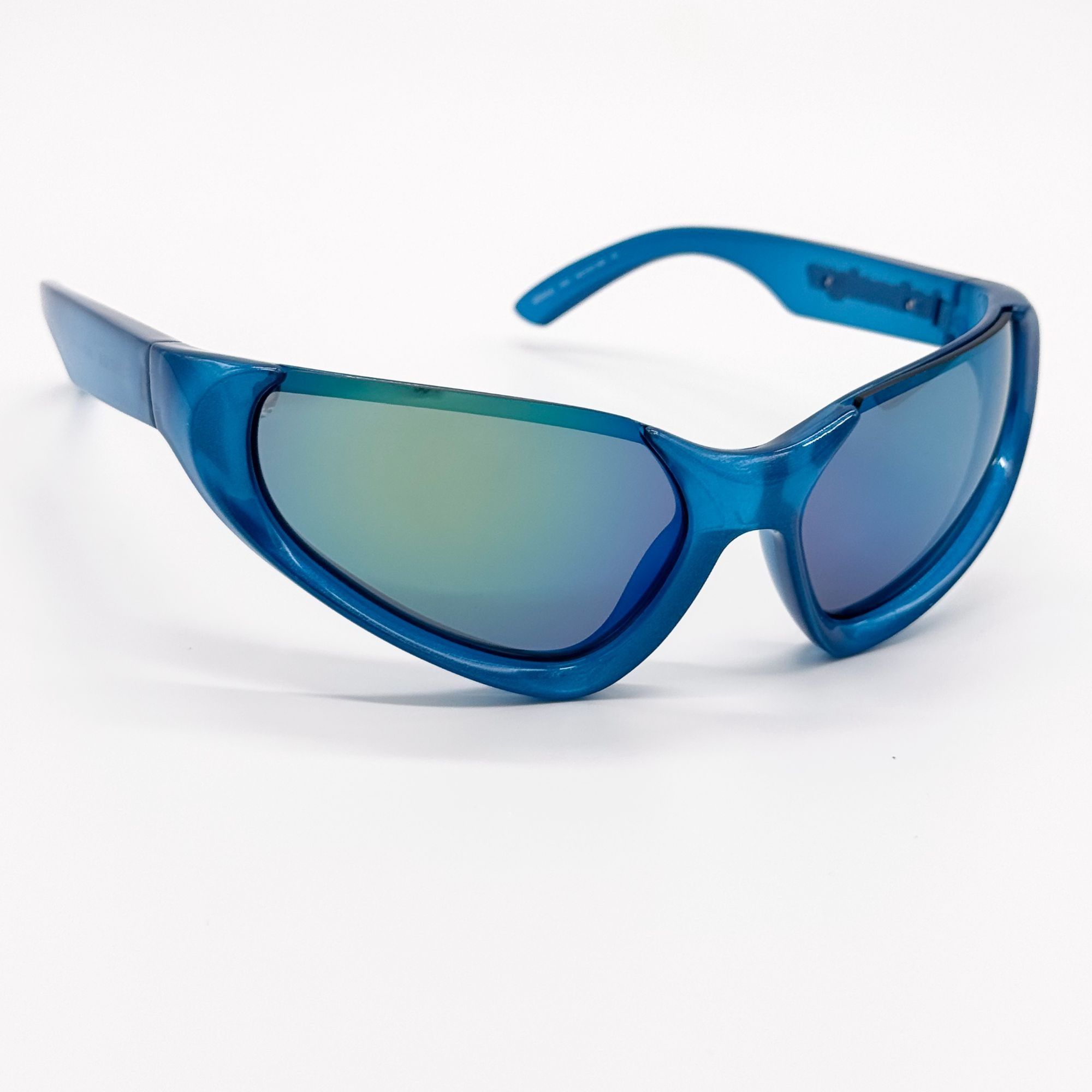 Balenciaga NEW BALENCIAGA BB0202S 003 SUNGLASSES BLUE OVERSIZED WOMEN Size ONE SIZE - 5 Thumbnail