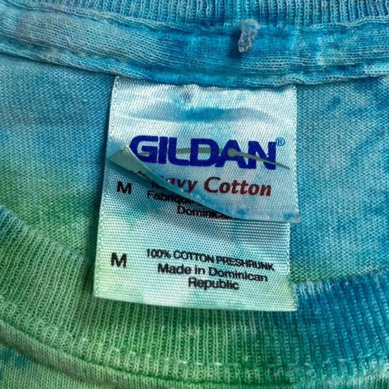 Gildan Oklahoma Souvenir Spellout Graphic Spiral Rainbow Tie Dye T-Shirt M Size US M / EU 48-50 / 2 - 3 Thumbnail