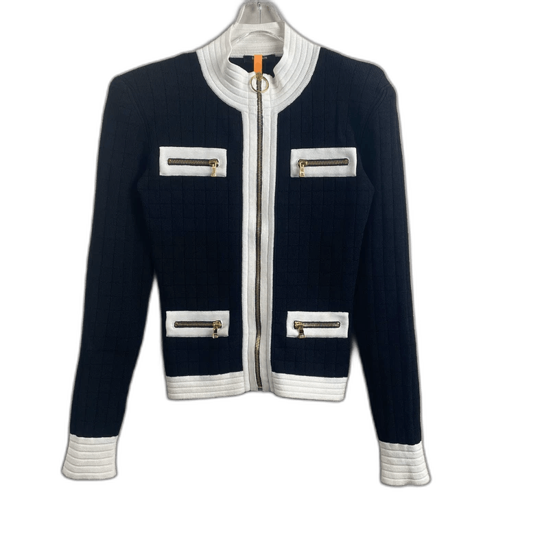 Balmain Balmain Knitted Jacket with Zipper Details Size S / US 4 / IT 40 - 1 Thumbnail