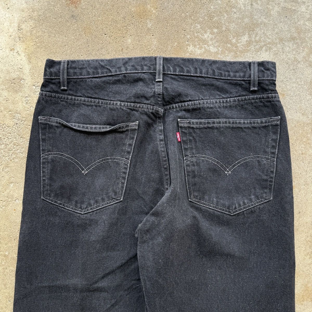 Vintage Levi's 505 Black Denim Jeans ERD Grunge Chrome Skater Size US 38 / EU 54 - 5 Thumbnail