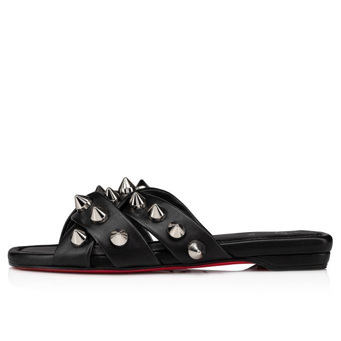 Christian Louboutin o1s1wg110924 Miss Spika Slide in Black Size US 5 / IT 35 - 1 Thumbnail