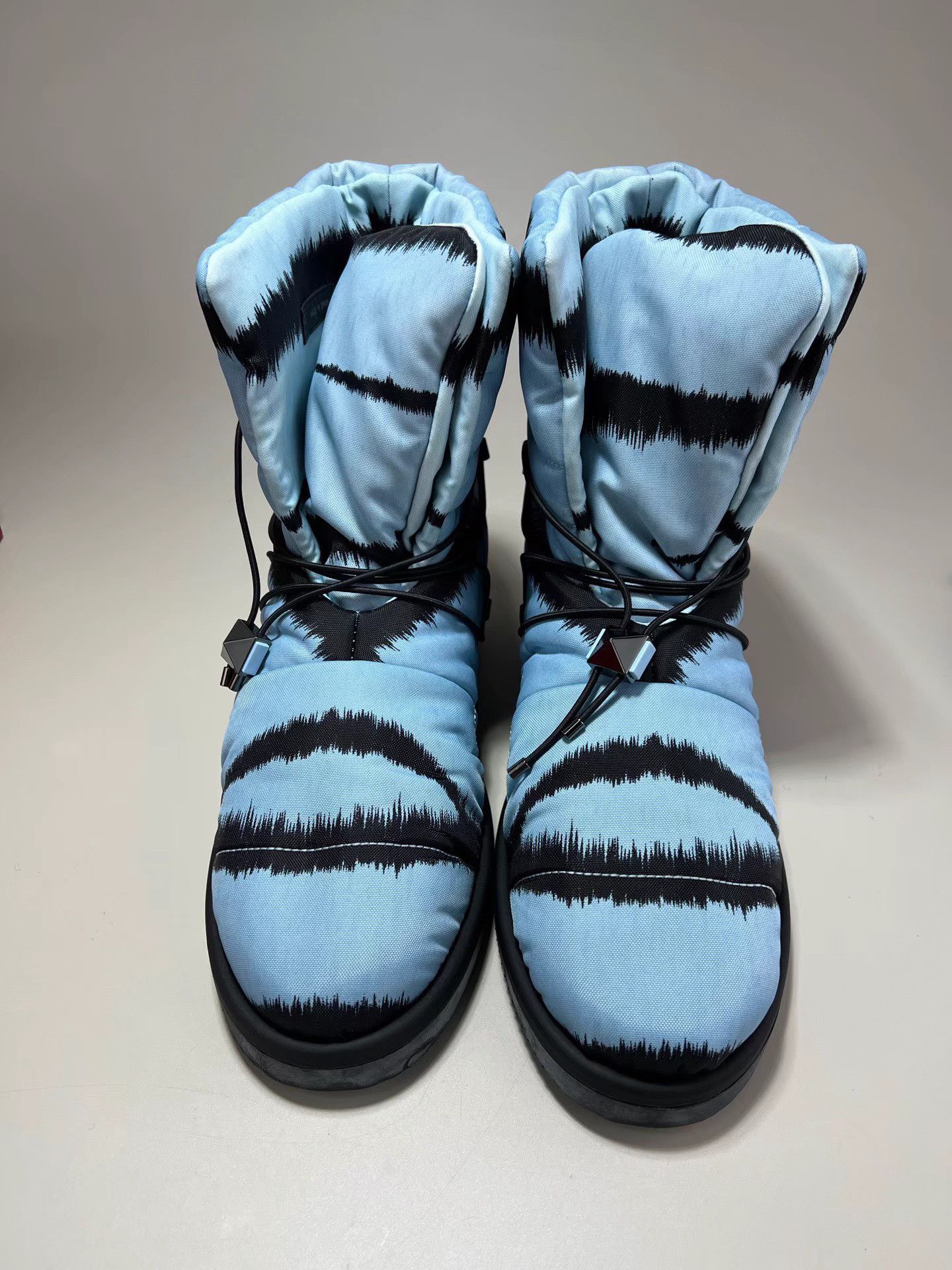 Valentino VALENTINO Blue Tiger Print Snow Boots Size US 10 / EU 43 - 2 Thumbnail