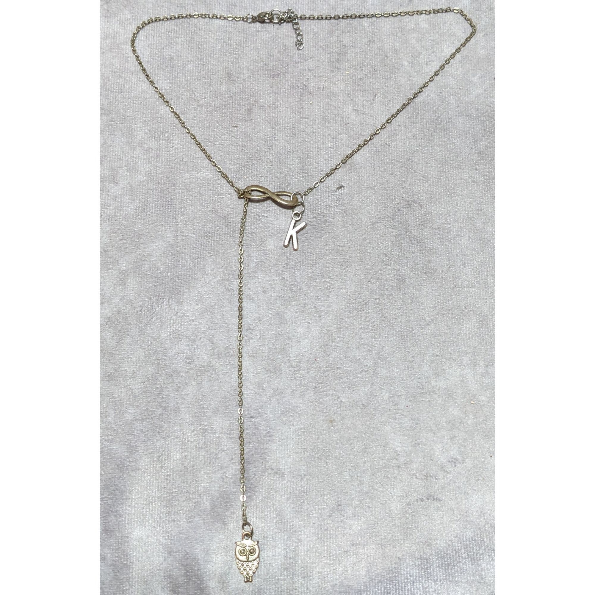 Other Infinity Owl Initial Drop Necklace Size ONE SIZE - 6 Thumbnail