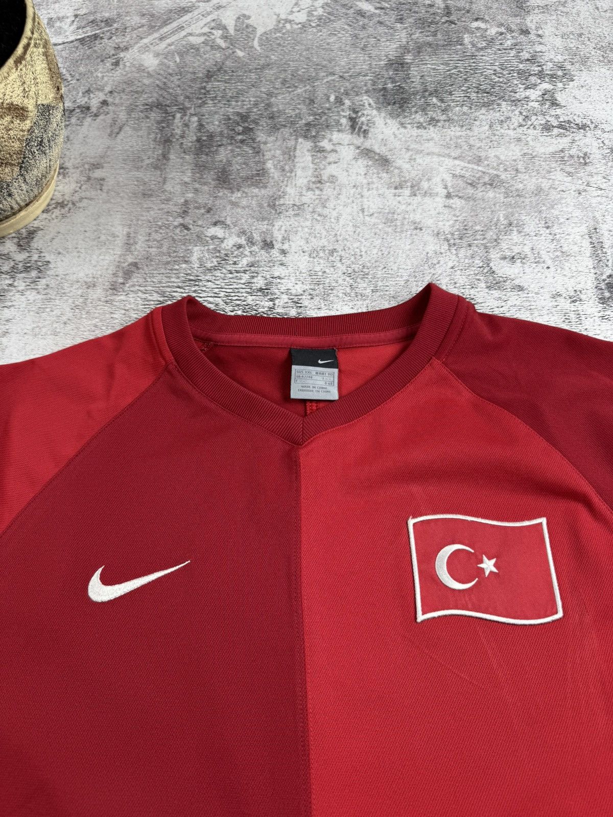Other Turkey 2006 Nike National Vintage Home Soccer Football T Shirt Jersey Tee Top Size US XXL / EU 58 / 5 - 7 Thumbnail