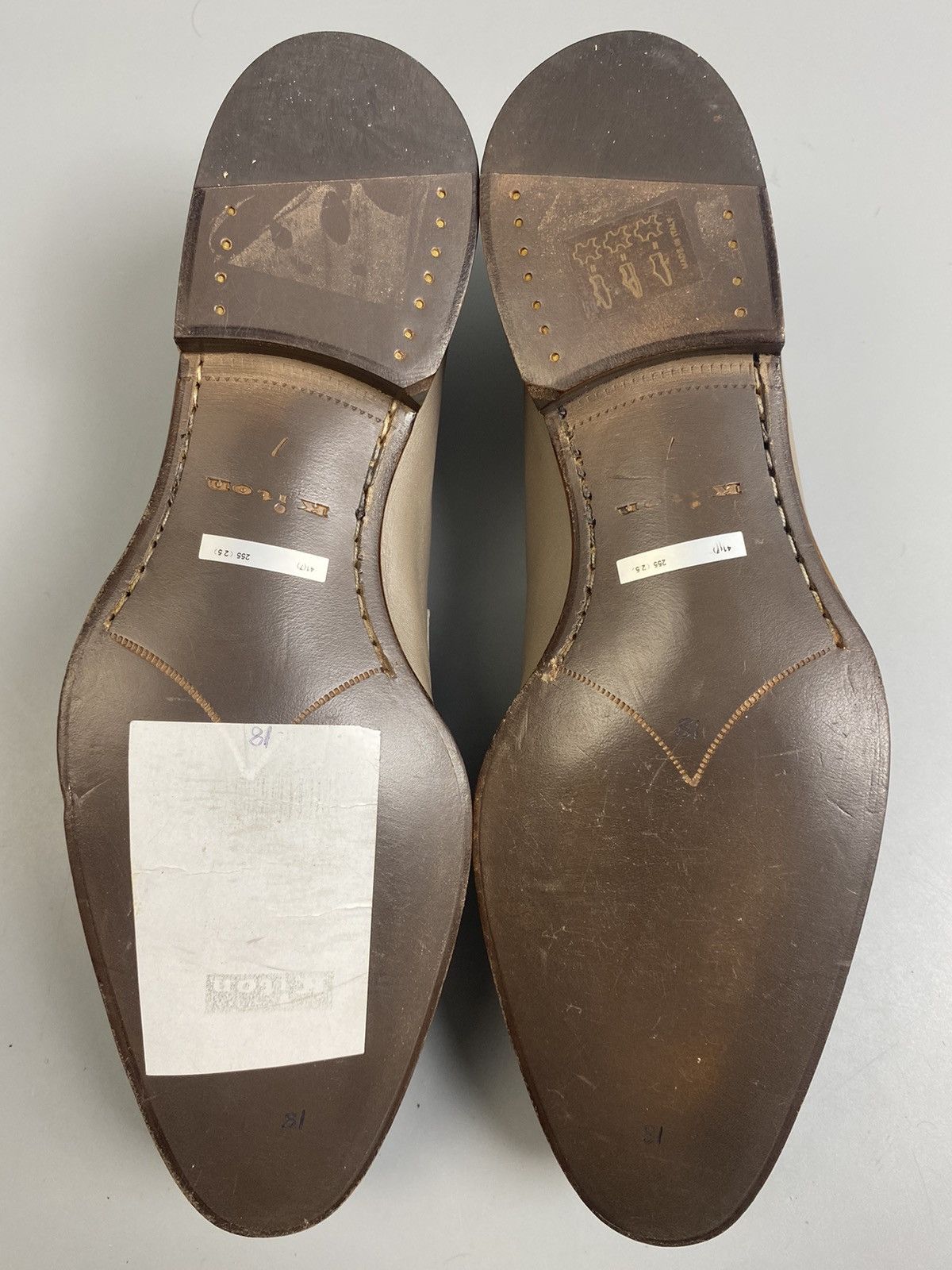 Kiton Kiton Clay Gray Leather Loafers Size US 7 / EU 40 - 9 Thumbnail