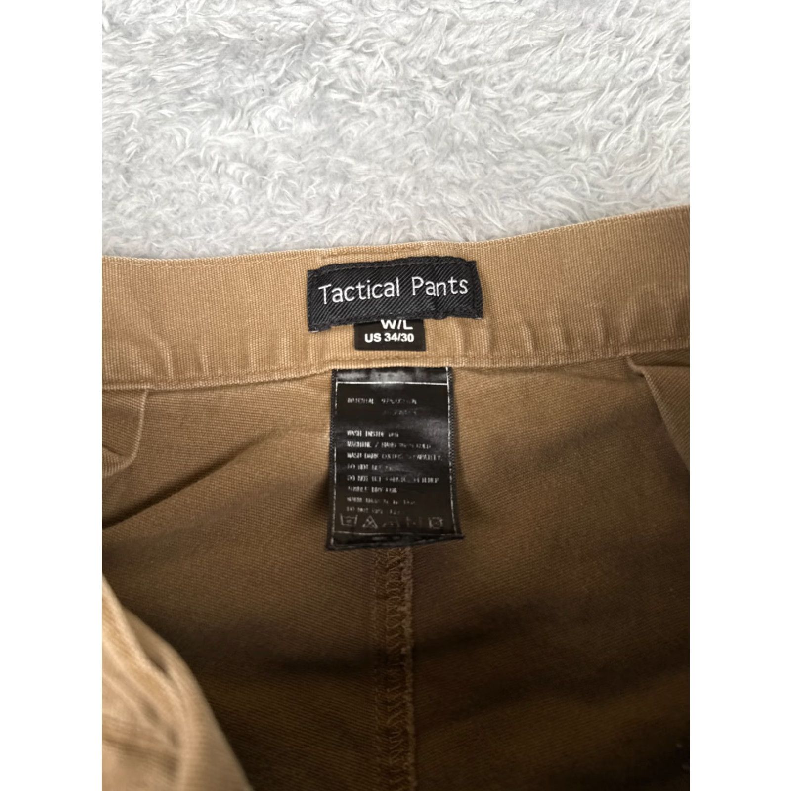 Doublet Brown Tactical Pants Men 34x30 Cargo Canvas Workwear Comfort Pockets Army Size US 34 / EU 50 - 6 Thumbnail