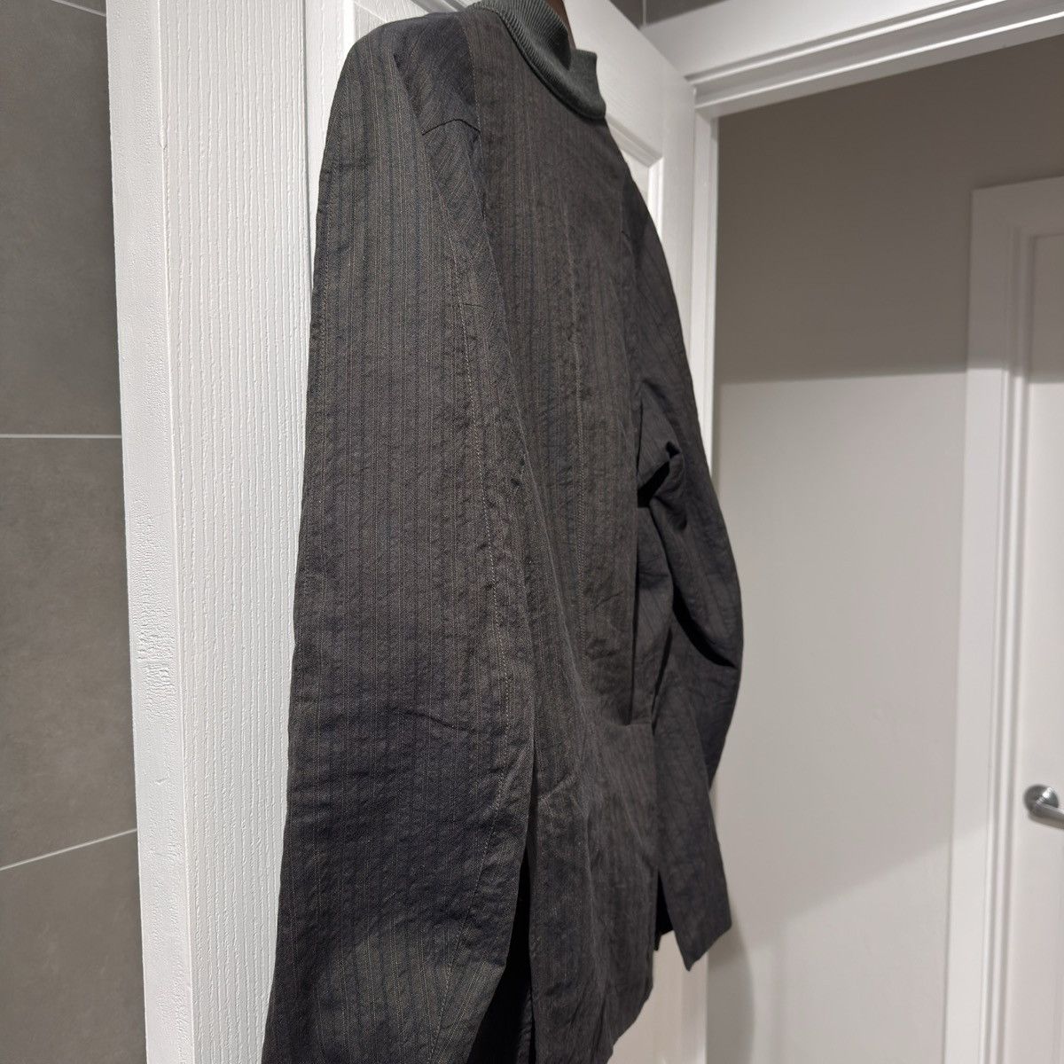 Ziggy Chen Ziggy Chen Structured Stripe wool blend Jacket – Artisan Size US M / EU 48-50 / 2 - 10 Thumbnail