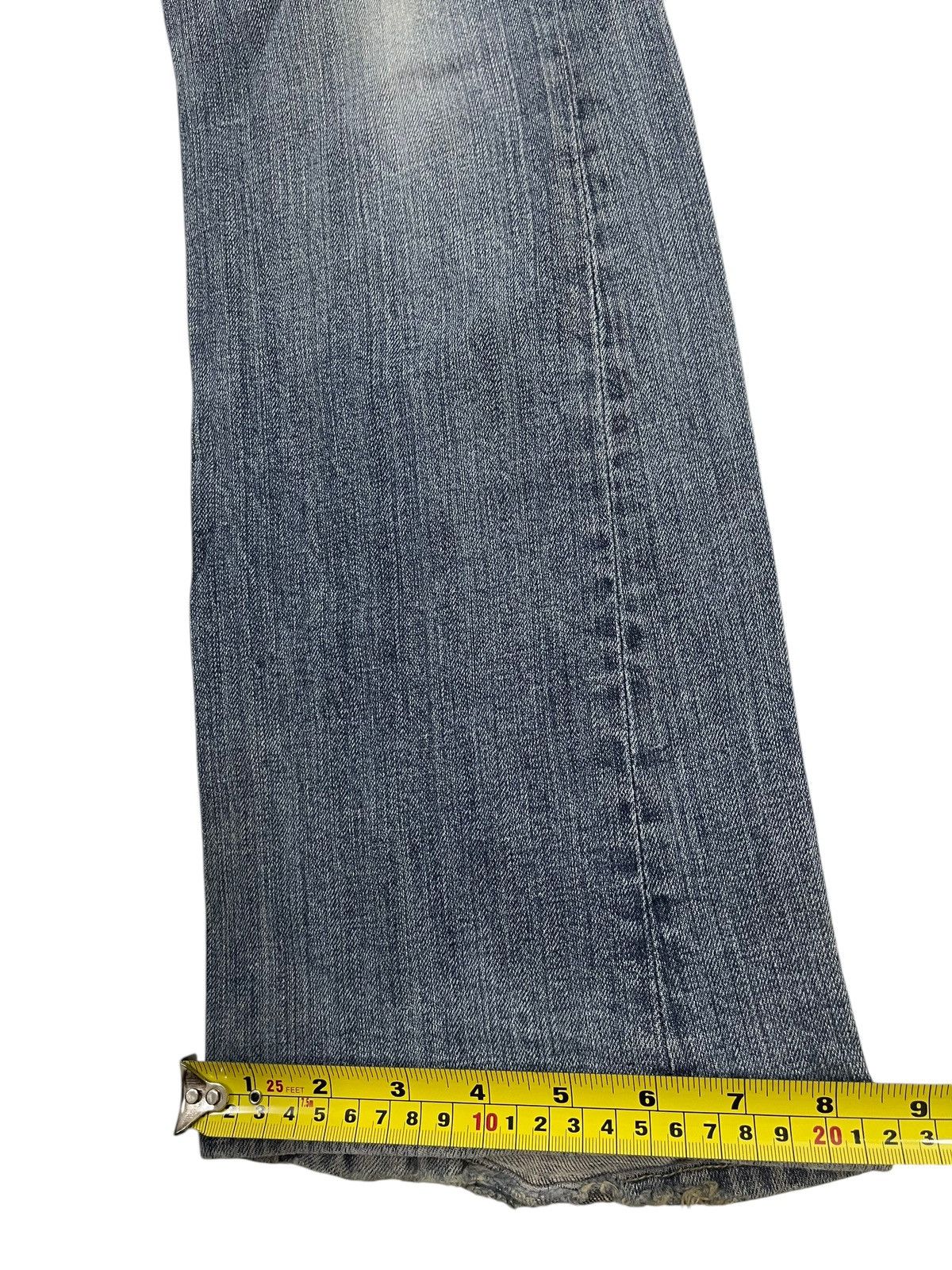 If Six Was Nine Vintage Japanese Brand Blue Faded Wash Style Flare Jeans Size US 32 / EU 48 - 16 Thumbnail