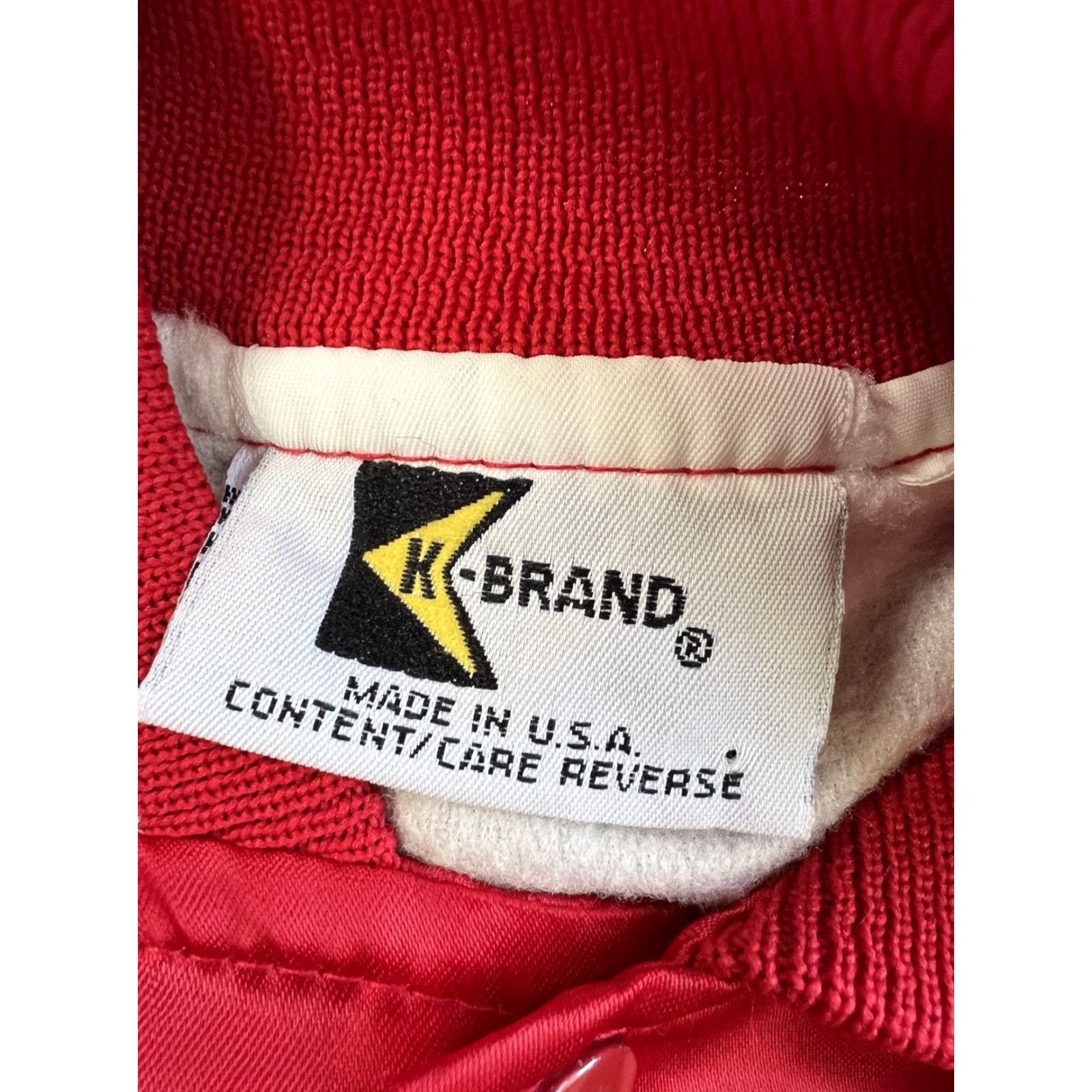 Vintage VINTAGE K-Brand Citgo Motor Oil Button Up Satin Jacket Mens Large Red 80s Bomber Jacket Size US L / EU 52-54 / 3 - 5 Thumbnail