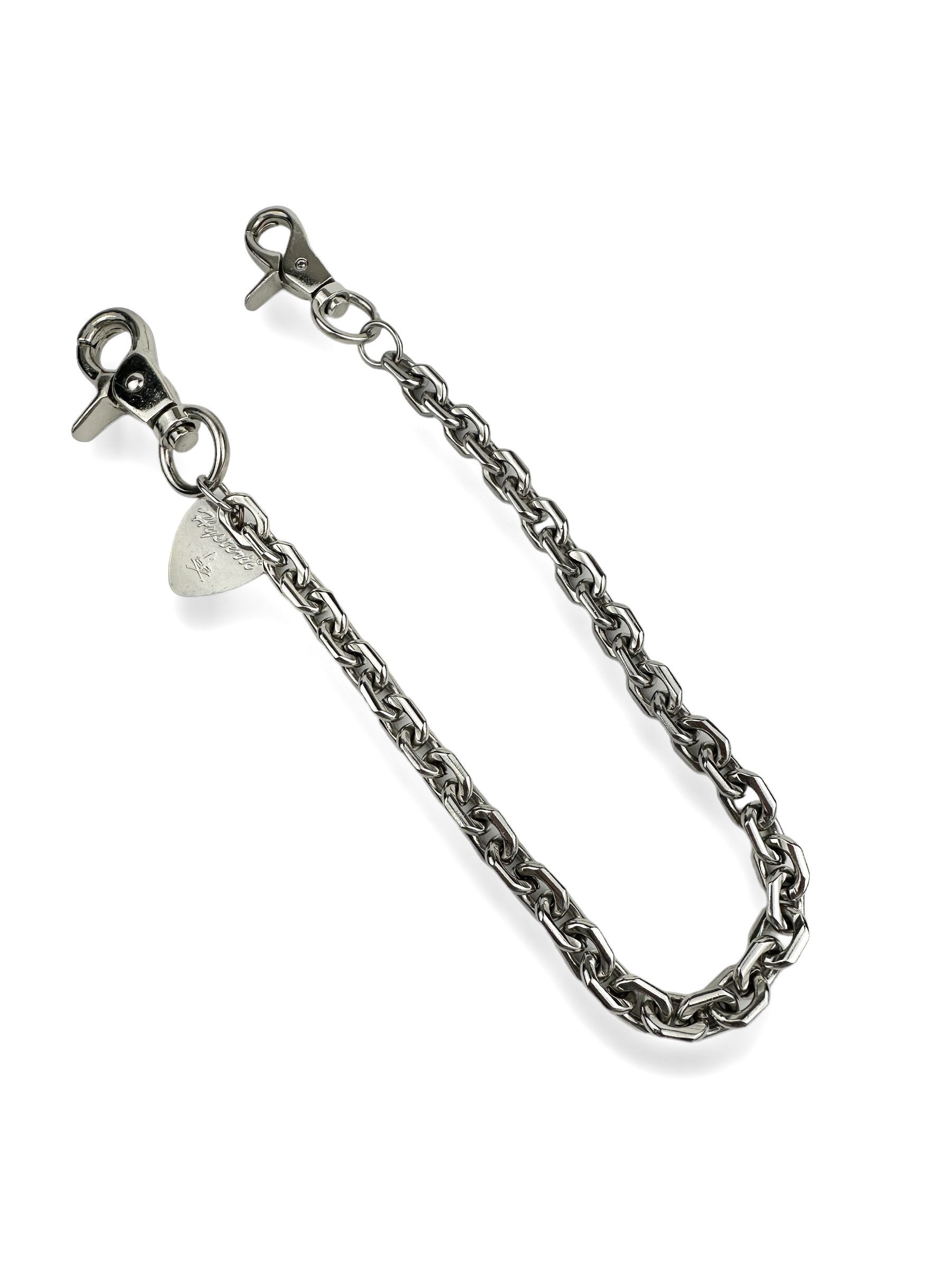 Hysteric Glamour Hysteric Glamour Guitar Pick Wallet Chain Silver Logo