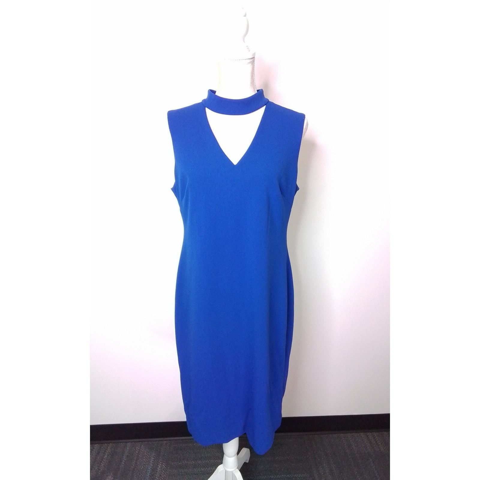 Calvin Klein Calvin Klein Dress Women's 12 Blue NWT #W2740 Size XL / US 12-14 / IT 48-50 - 2 Thumbnail