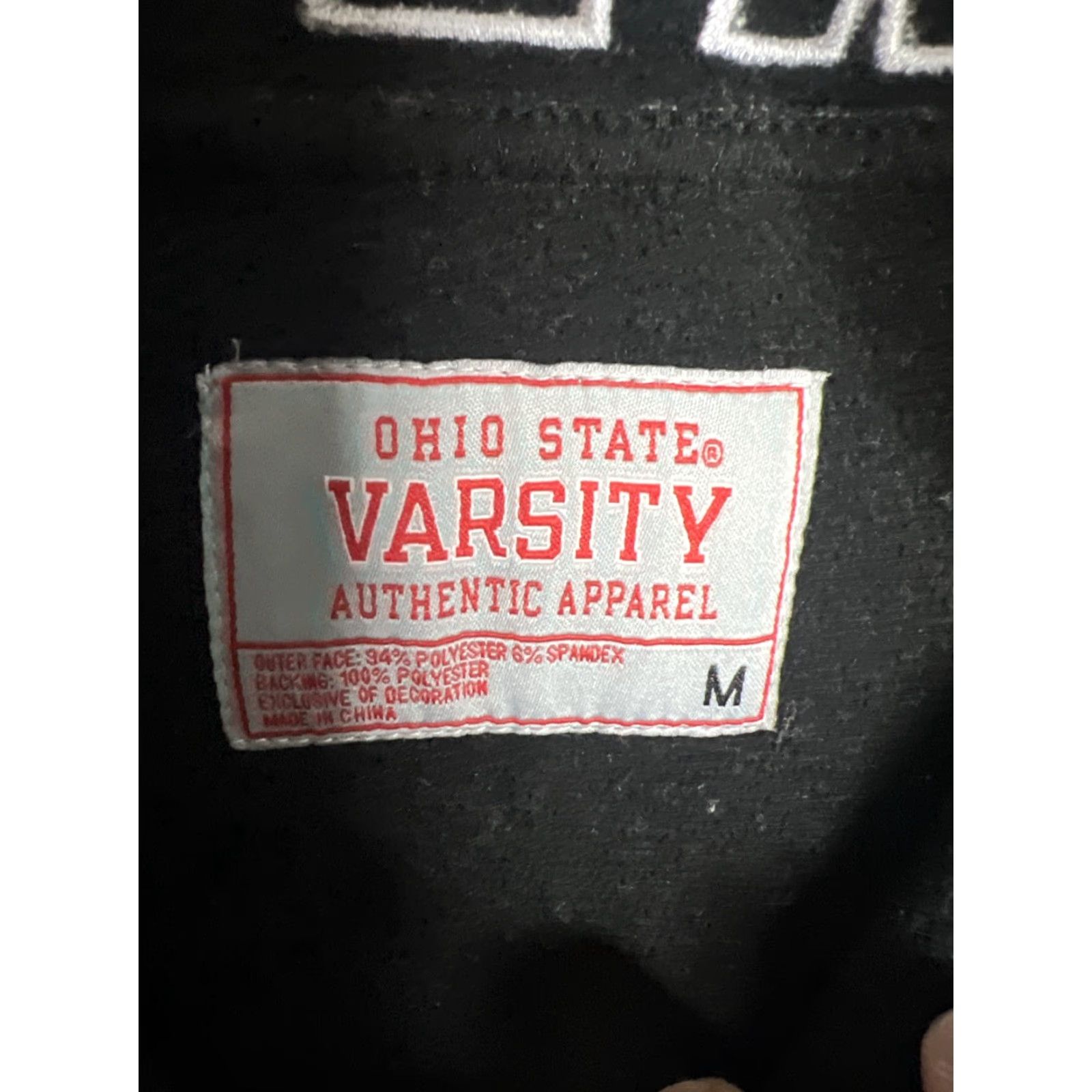 Vintage VINTAGE? Ohio State Varsity Authentic Apparel Mens Jacket Full Zip M Gray Black Bomber Jacket Size US M / EU 48-50 / 2 - 4 Thumbnail
