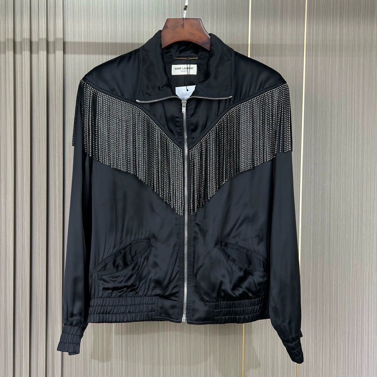 Saint Laurent Paris Saint Laurent Paris Rivet tassel silk jacket Size US M / EU 48-50 / 2 - 1 Thumbnail